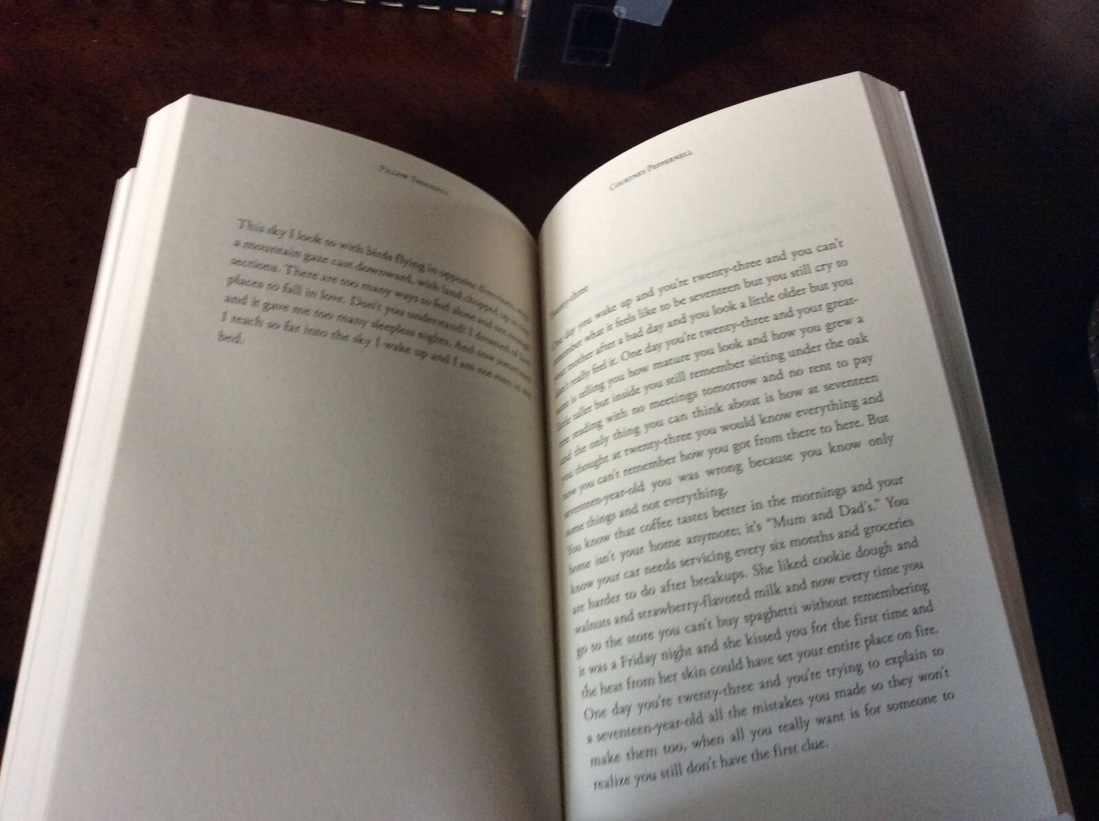 Pillow Thoughts : Peotry by Peppernell, Courtney 2017 Papperback LIKE NEW