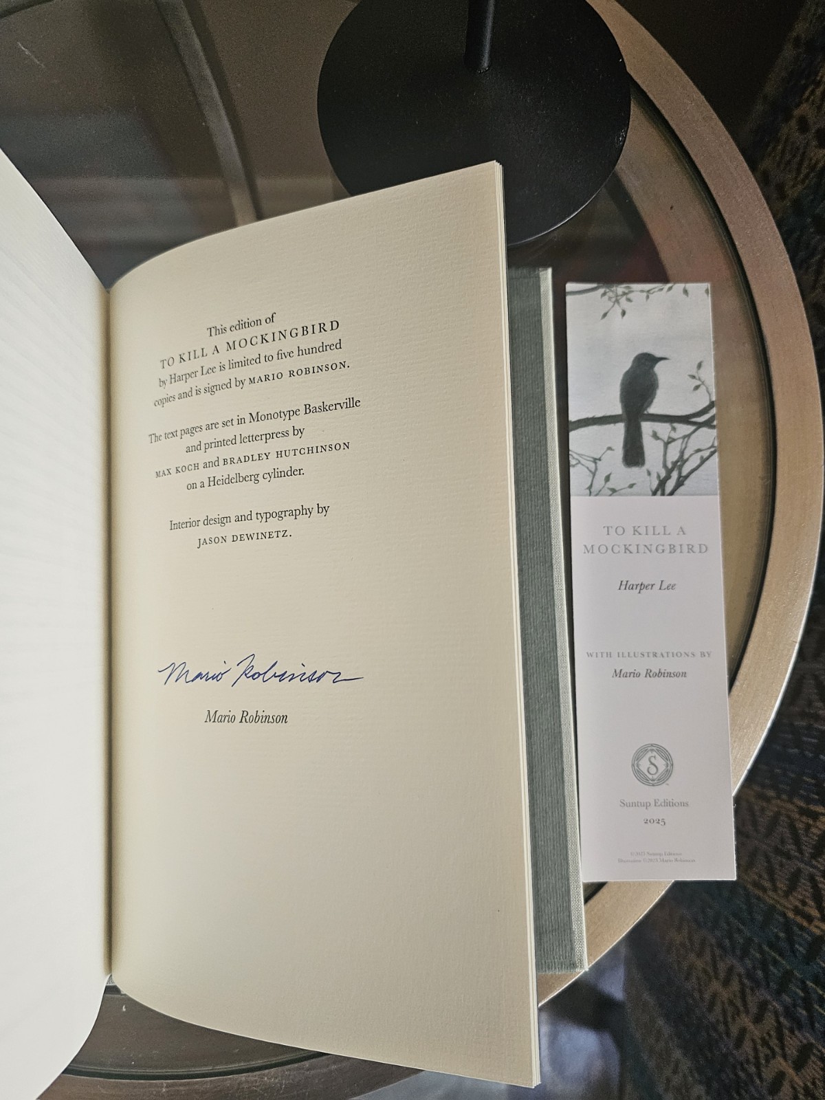 Suntup To Kill A Mockingbird by Harper Lee Signed Artist Edition