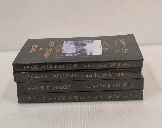 Lot of 4 HEATHCLIFF LENNOX Mystery Series by Karen Baugh Menuhin 1, 2, 4, 5