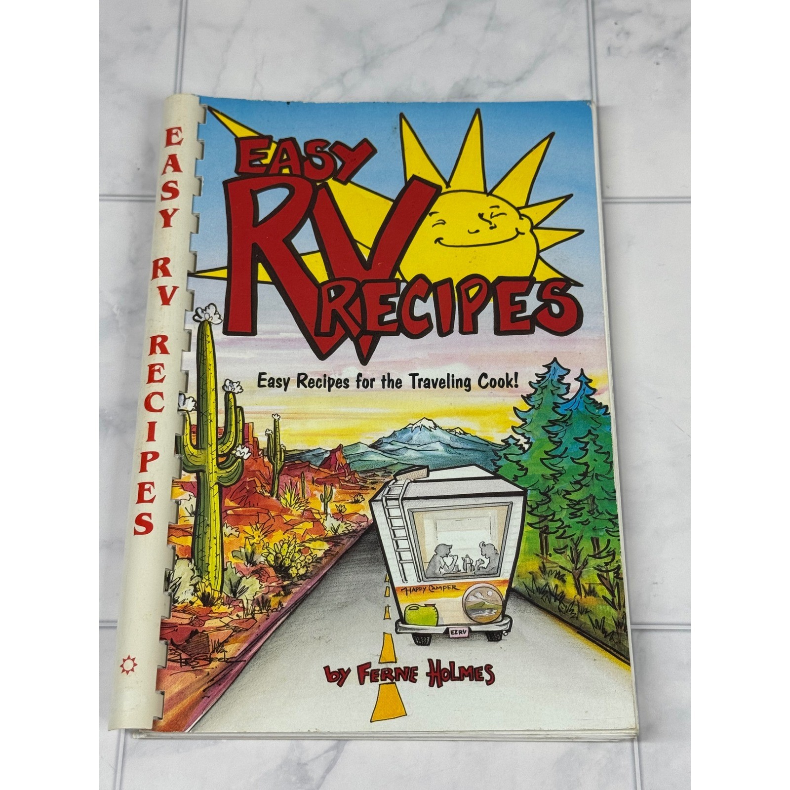 Easy RV Recipes Cookbook Ferne Holmes Traveling Cook Spiral Bound 2006 Camping