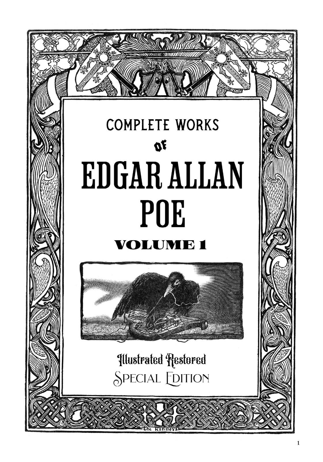Complete Works of Edgar Allan Poe Volume 1: Illustrated Restored Special Edition