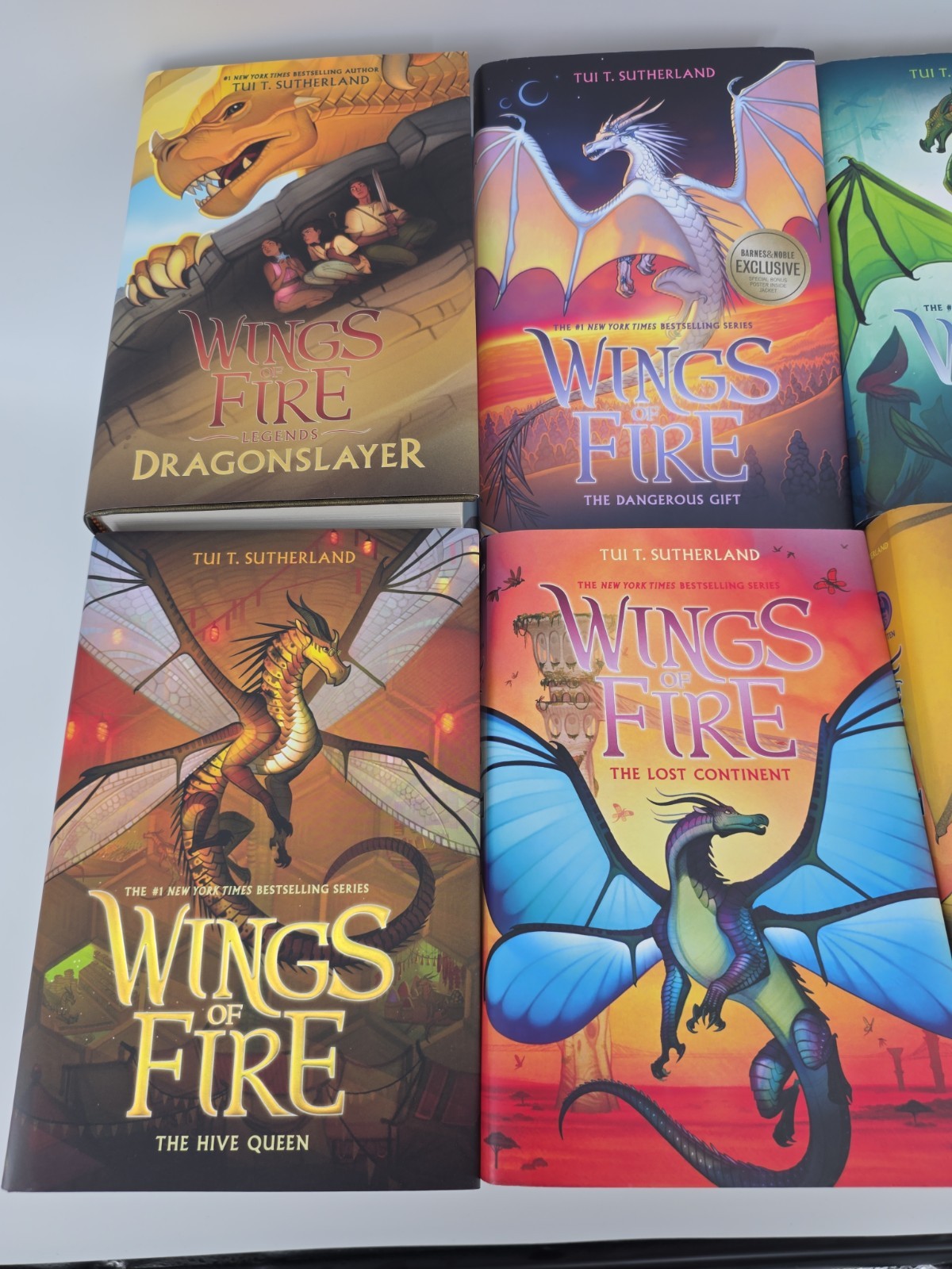 Wings of Fire (#10-15) + Dragonslayer Book Set Tui T. Sutherland Dragons W/cover