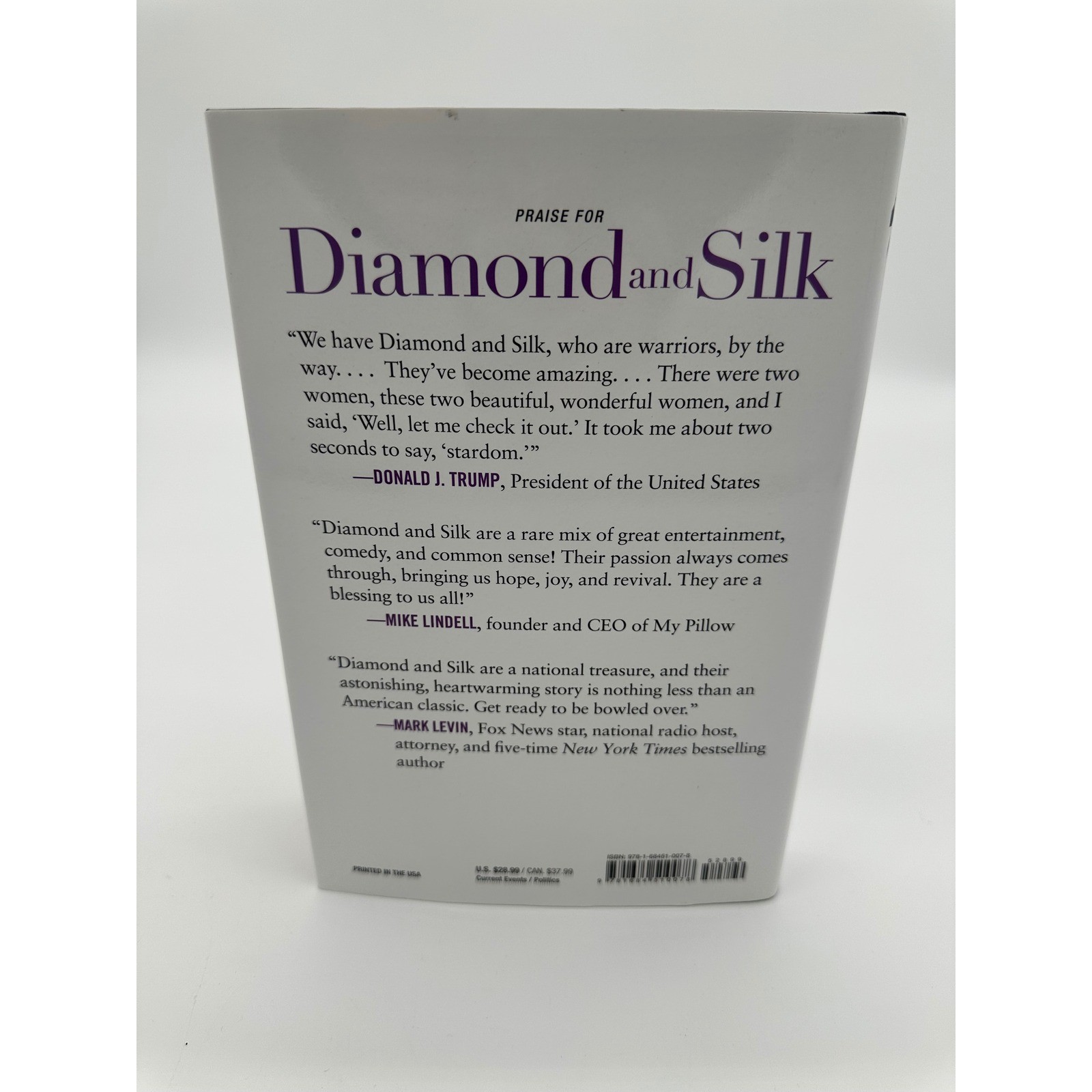 Regnery Publishing Uprising Hardcover Book Diamond and Silk White OS