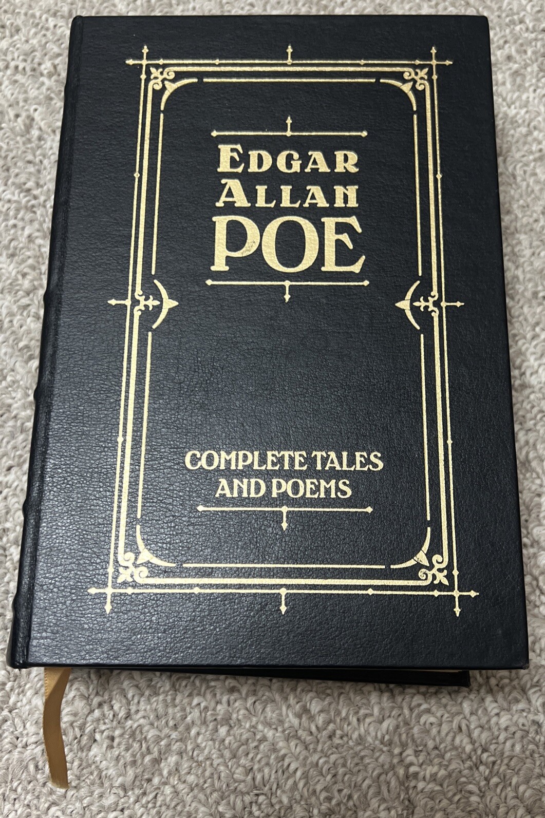 Edgar Allan Poe Complete Tales and Poems Barnes and Noble Leather VERY GOOD