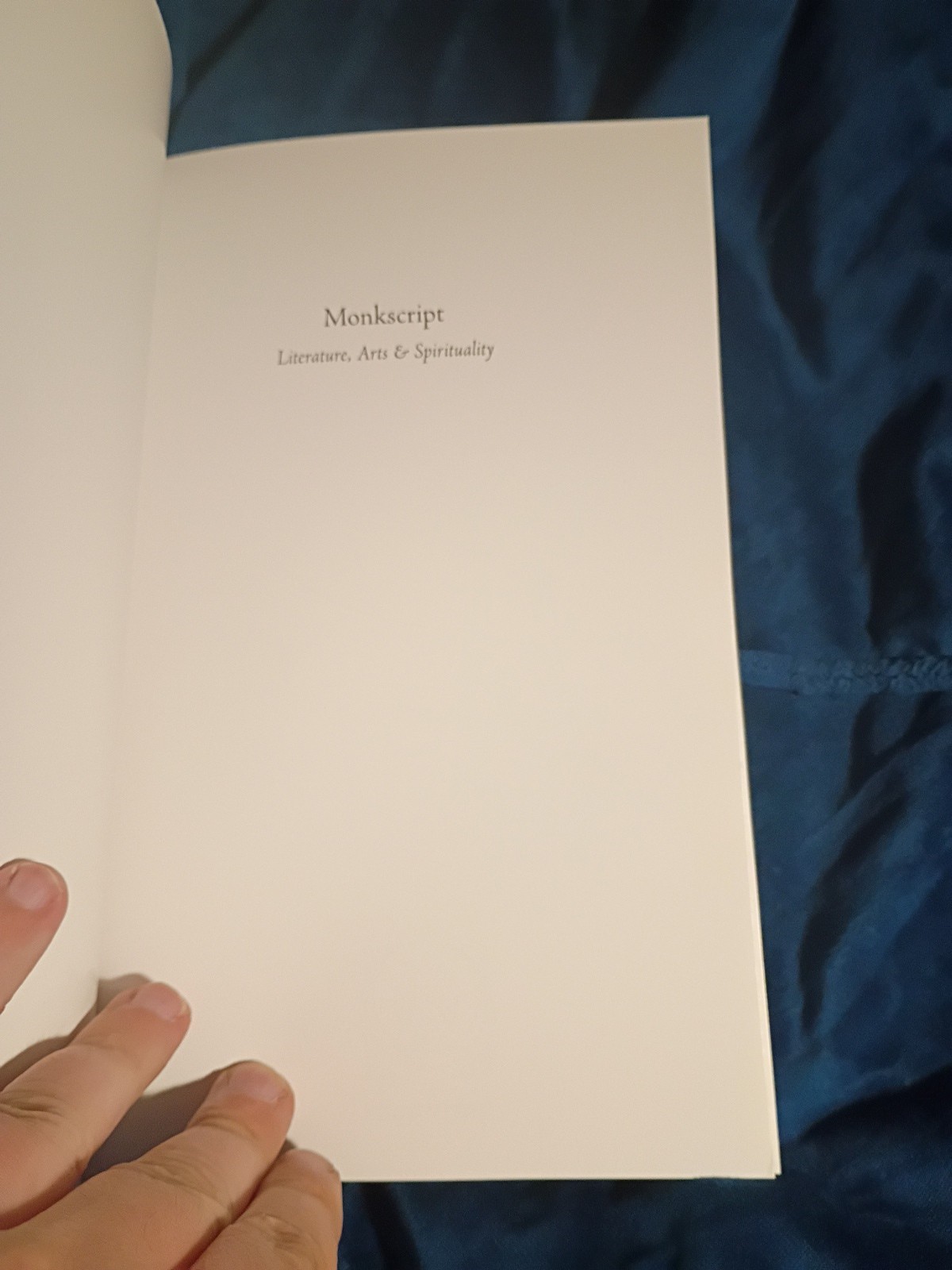 Monksctipt Literature, Arts and Spirituality