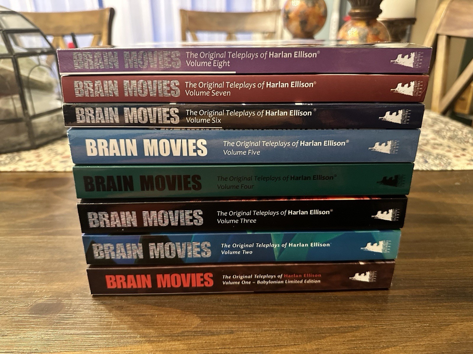 Harlan Ellison Brain Movies Vol 1-8 With V1 Signed