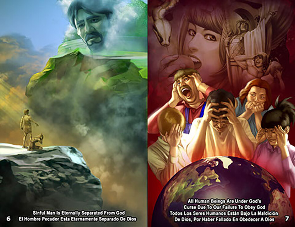 Kid’s Gospel Bible Tracts in English and Spanish, Pack of 40, 20 Pages Each.