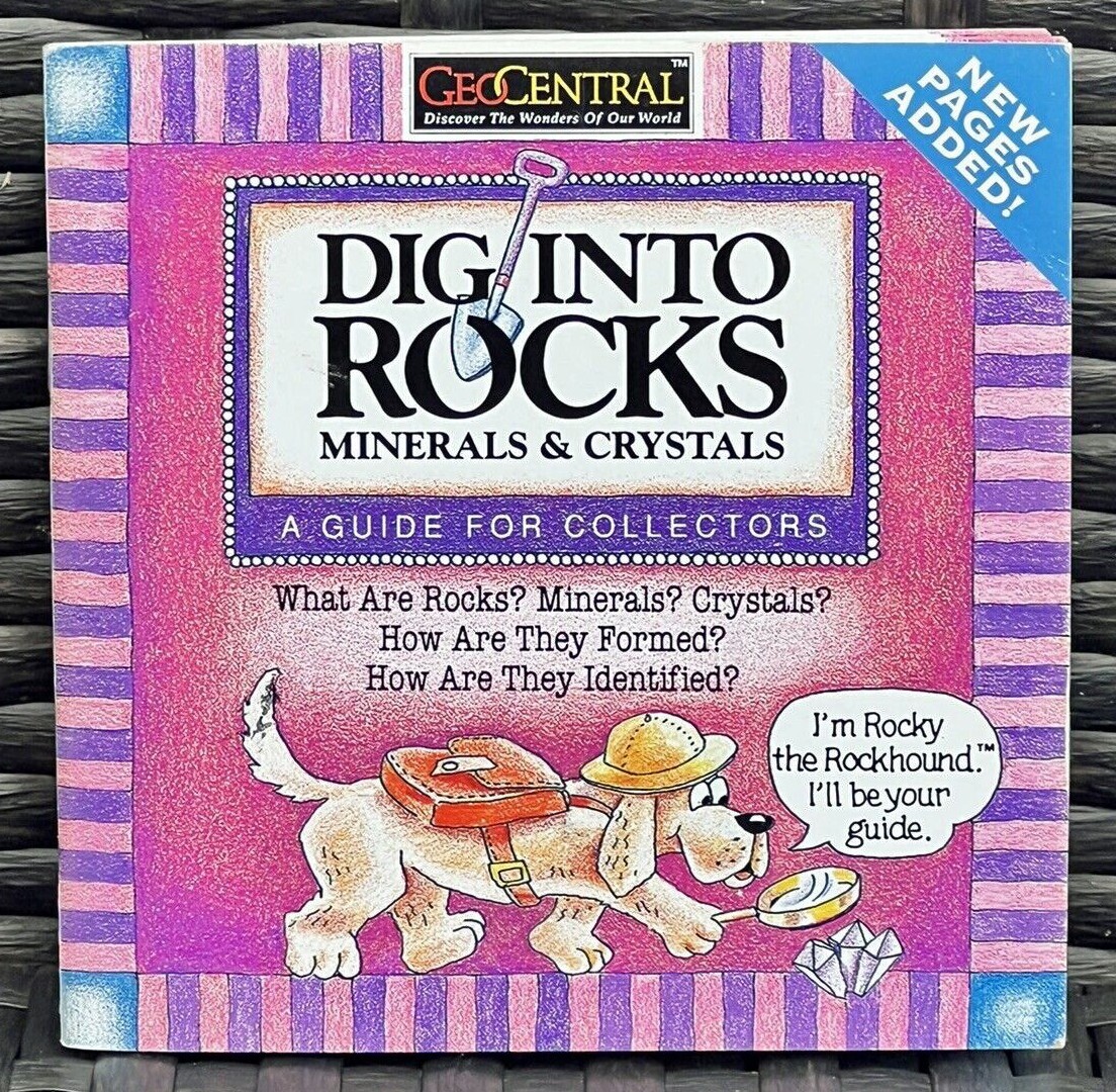 Dig into Rocks A Guide for Collectors 36 Pages Rocky the Rockhound is Your Guide