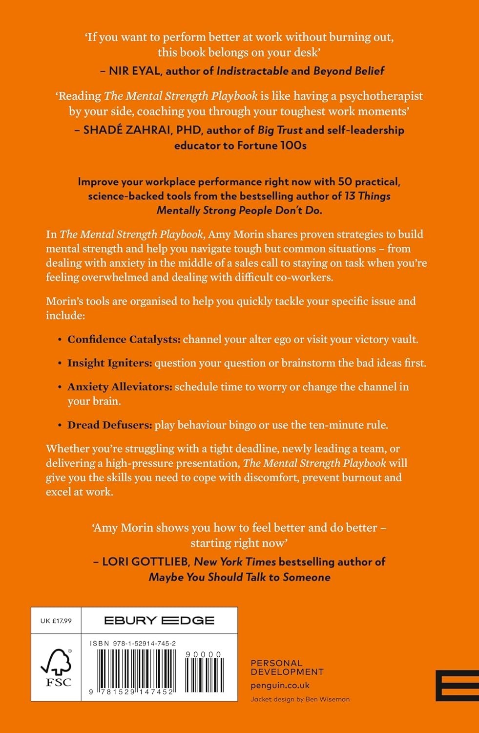 The Mental Strength Playbook Paperback – 30 April 2026 by Amy Morin (Author)