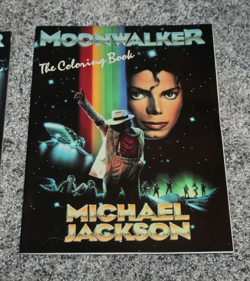 Michael Jackson Moonwalker 1988 Coloring Book (NOS)