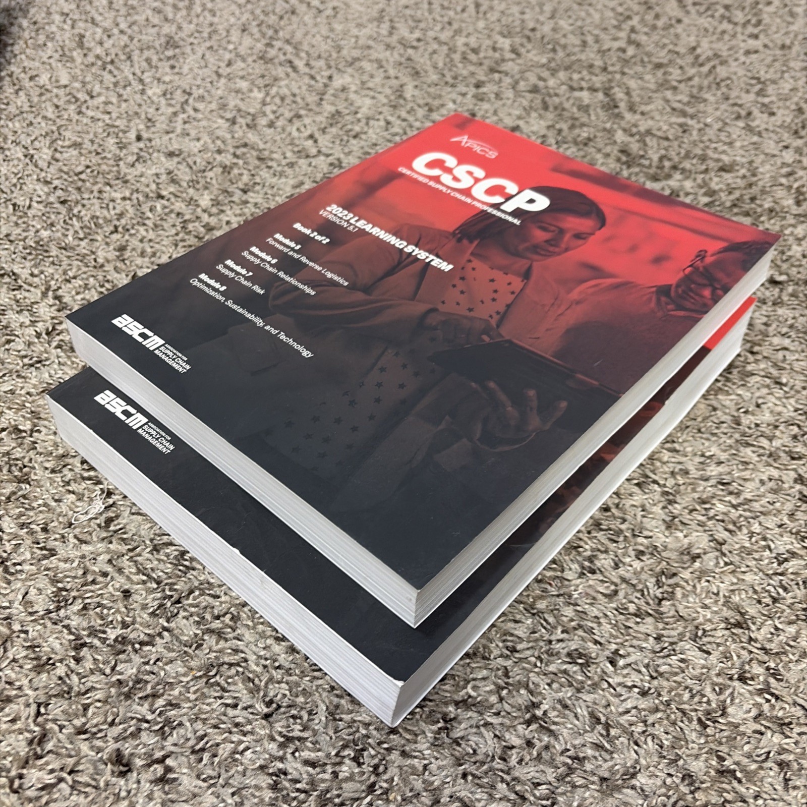 APICS CSCP 2023 VERSION 5.1- Book 1 &2- Modules 1-8, 2 Books in Good Condition.