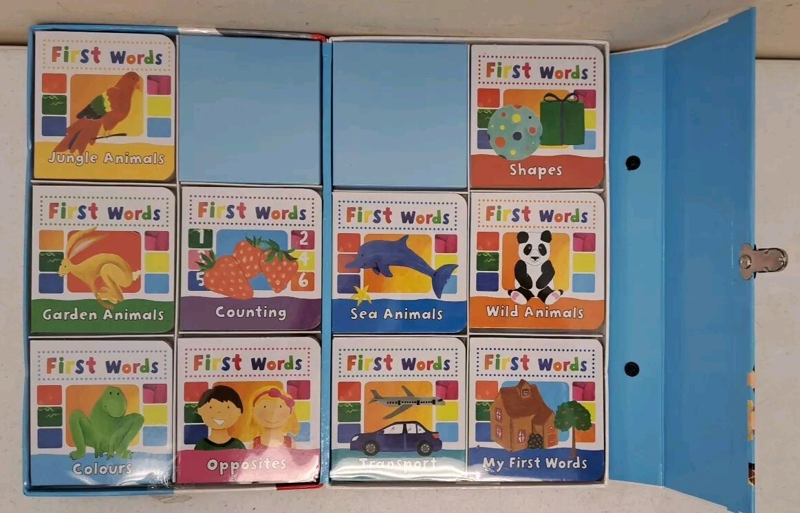 Set Of 10 Children’s Early Learning Board Books-First Words-UNUSED