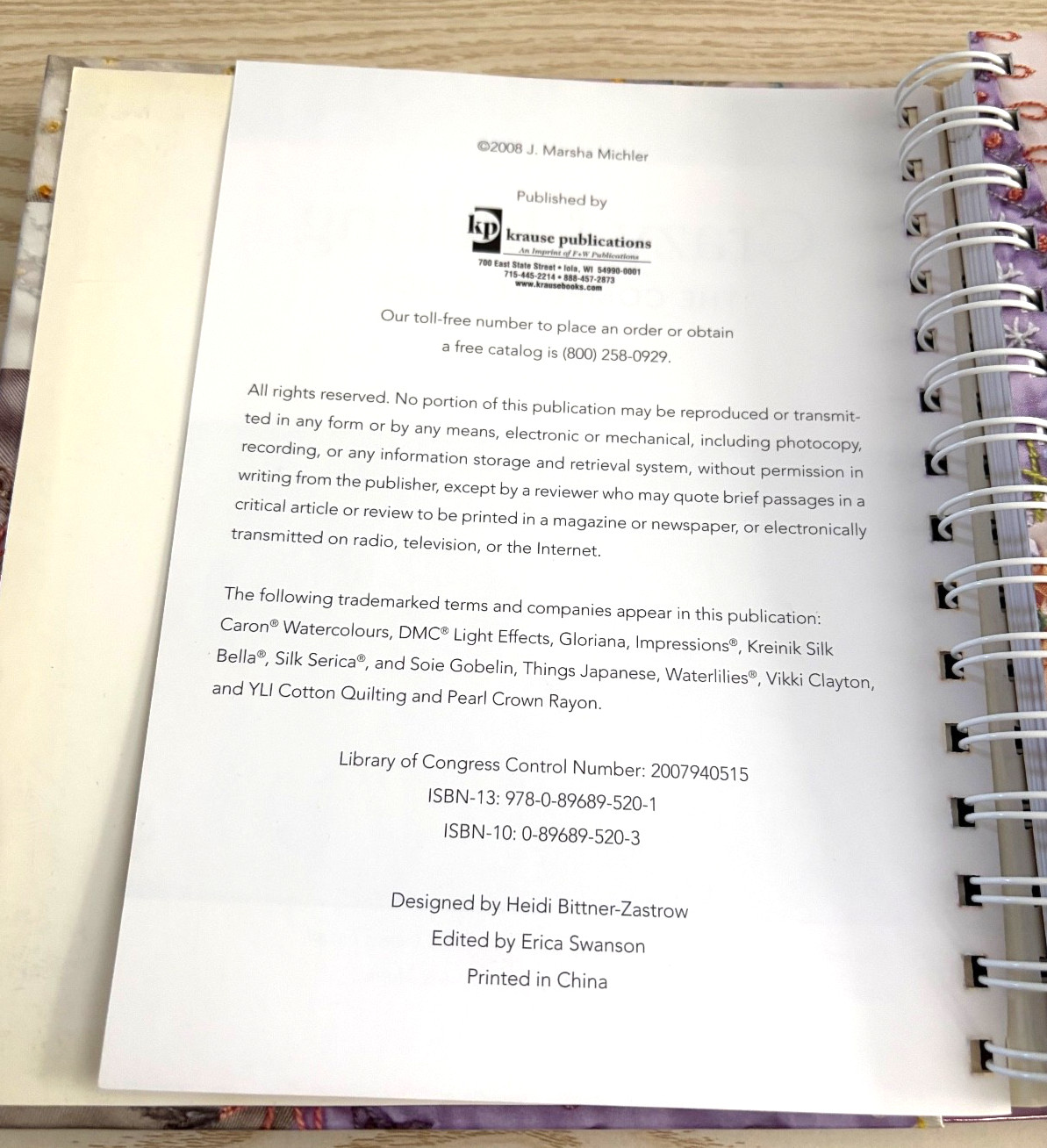 Crazy Quilting The Complete Guide Embroidery Hardcover Spiral Bound – Michler