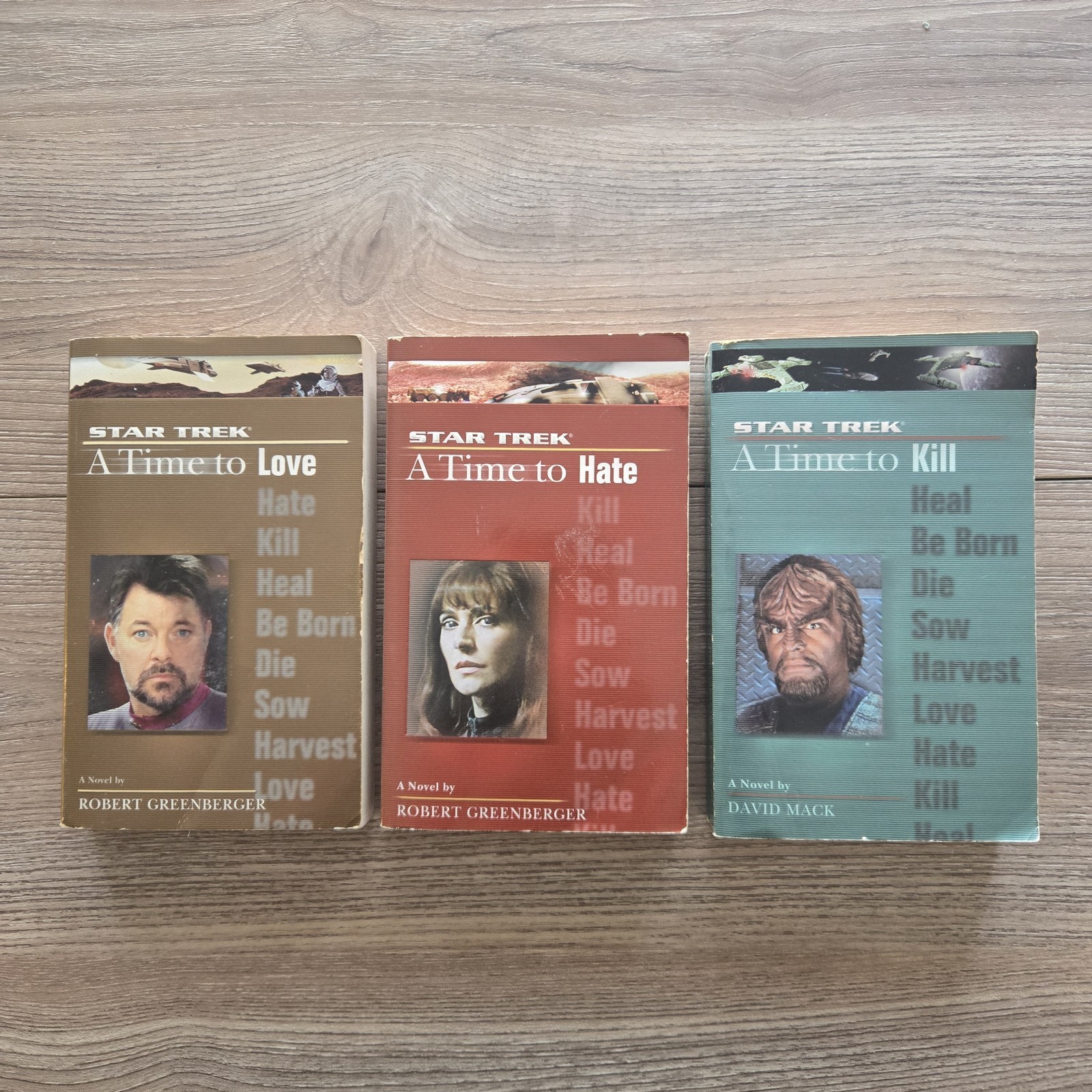 Star Trek A Time To [8-Book Lot]: 1 2 4 5 6 7 8 9 Pocket Paperback TNG Sci-Fi