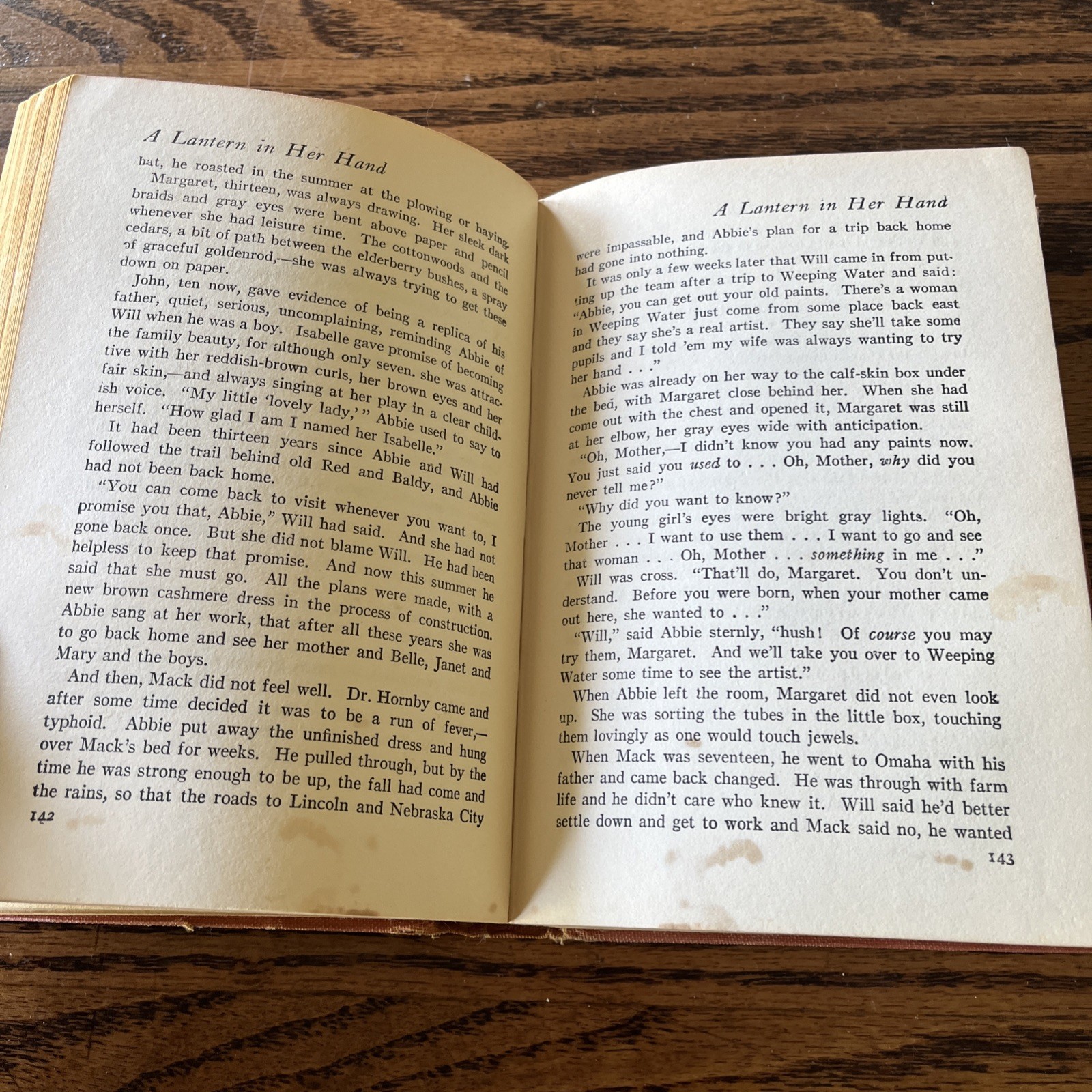 A LANTERN IN HER HAND Bess Streeter Aldrich Early Edition 1928 Grosset & Dunlap