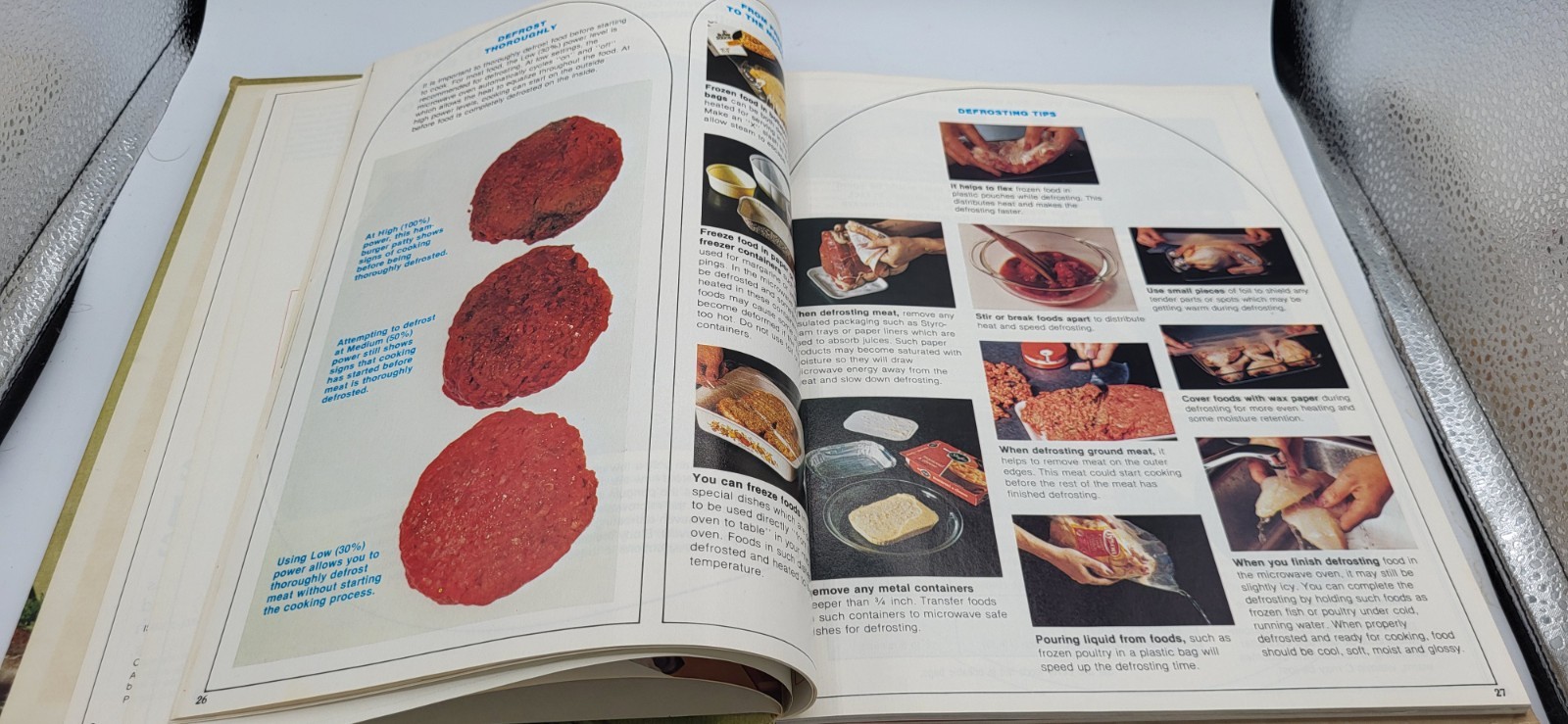 VTG 1979 Tappan Microwave Cooking Guide Hardcover 11.5 x 8.75″