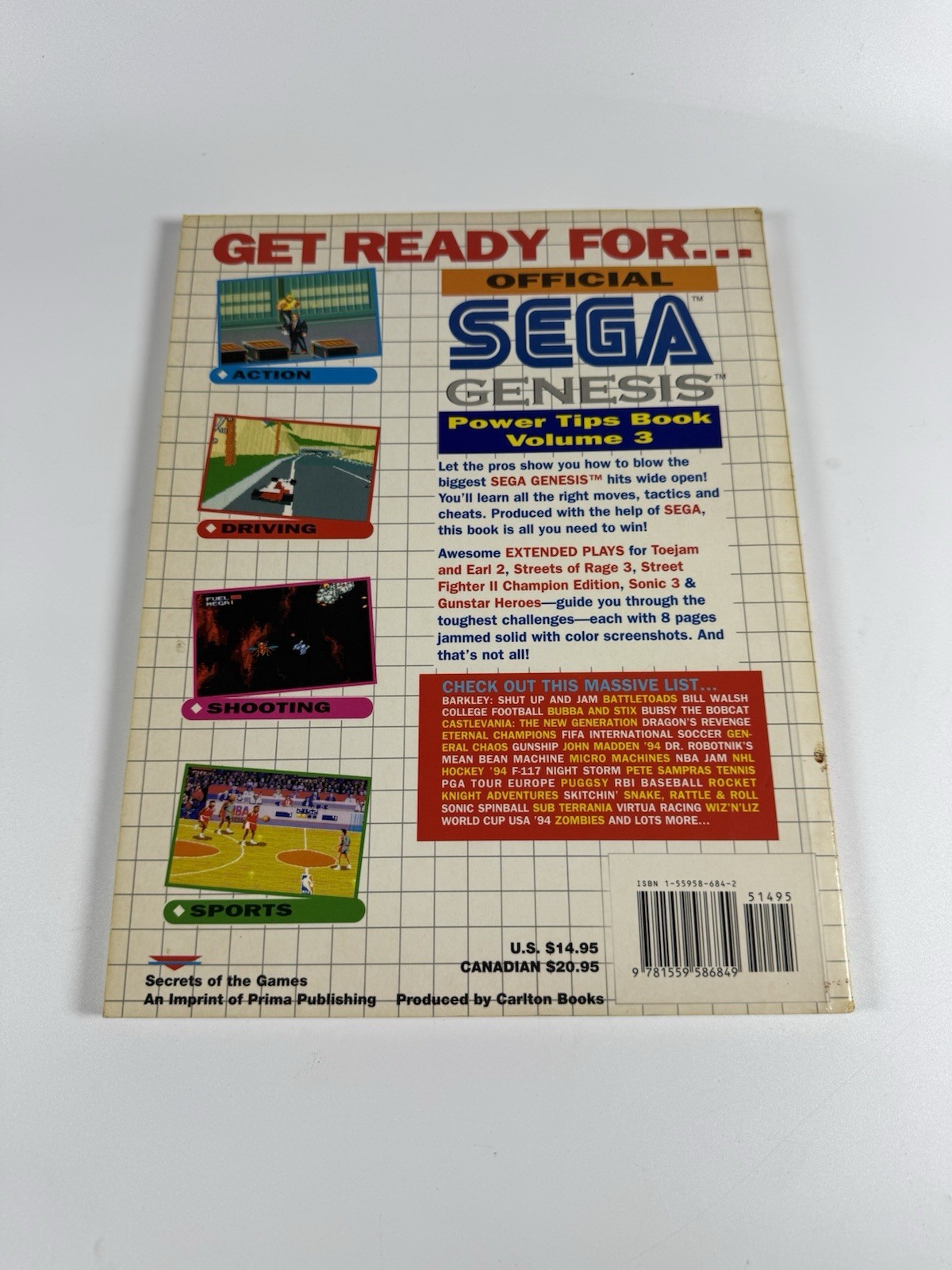Official Sega Genesis Power Tips Book Volume 3 by Prima Staff
