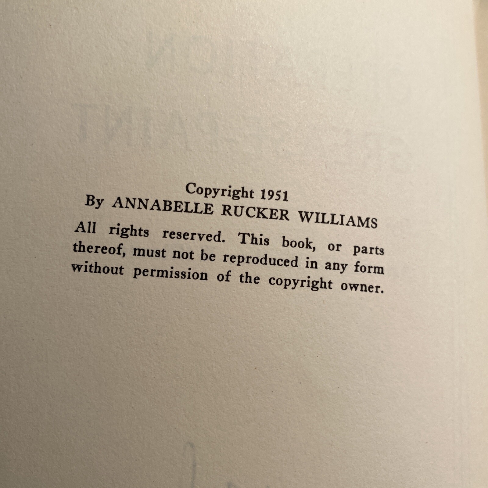 Operation Grease Paint 1951 Signed By The Author Annabelle Rucker Williams abb
