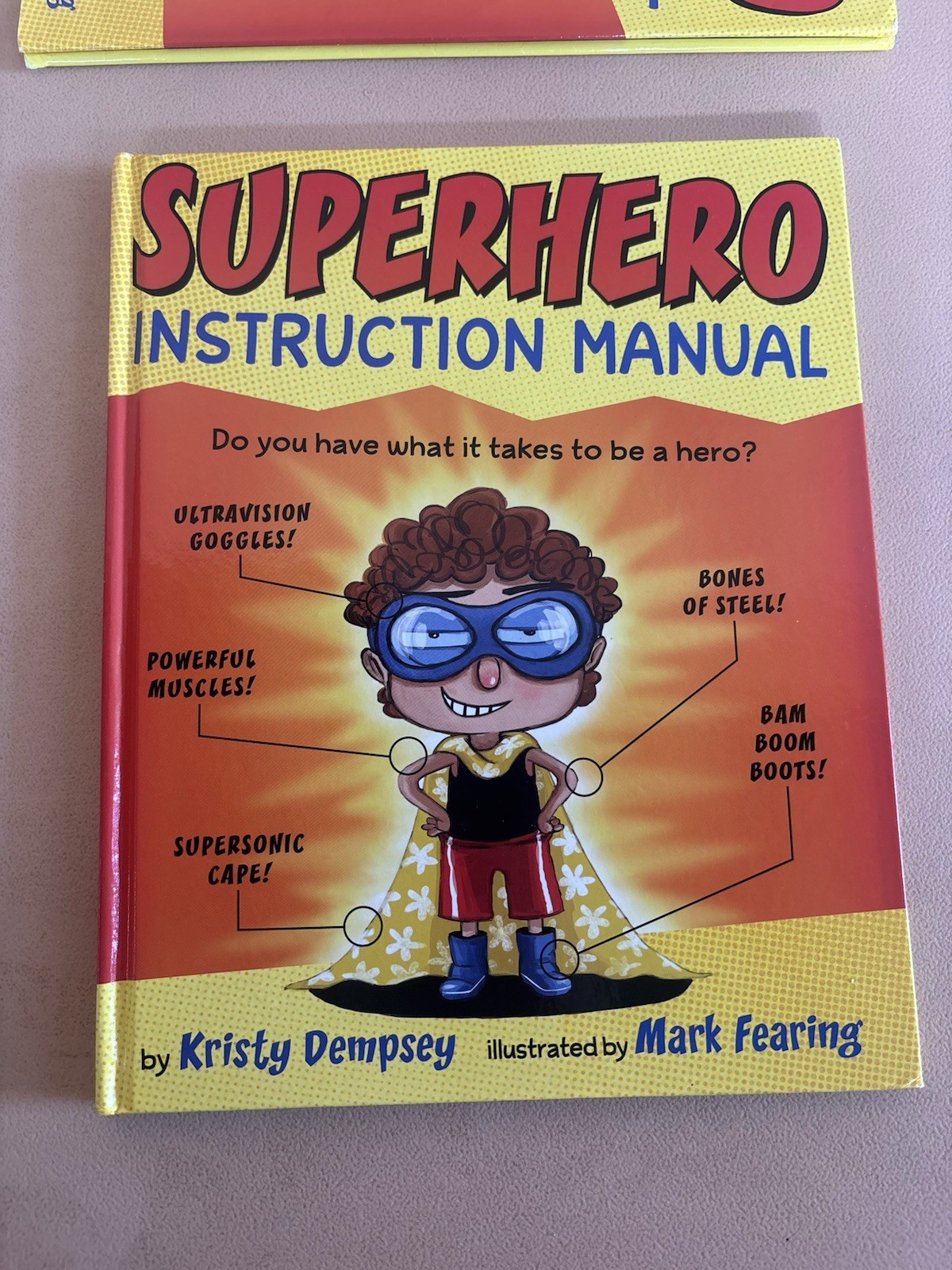 Superhero Instruction Manual HC Kristy Dempsey Kids Book Binding Issue