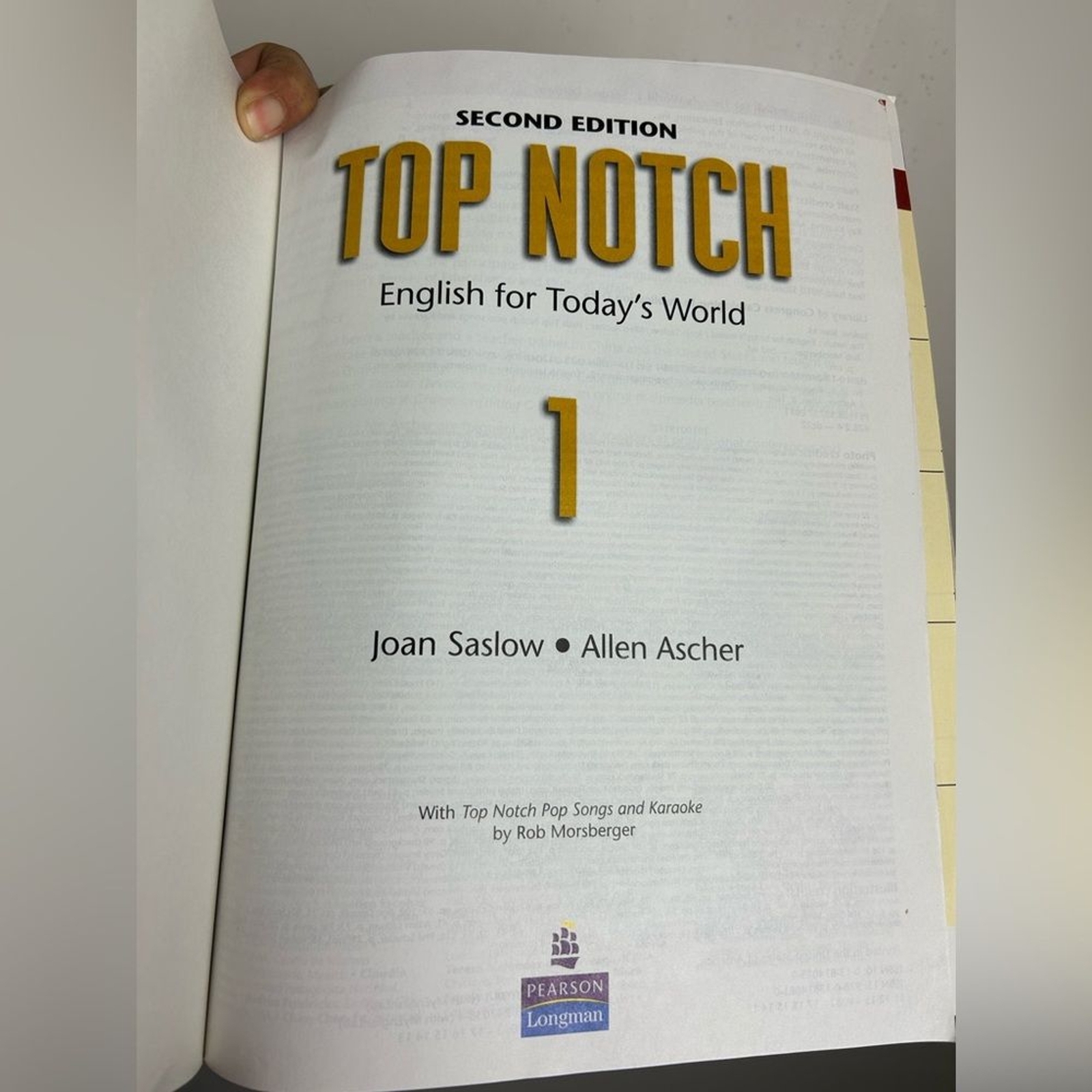 Top Notch Second Edition Book English For today’s World Joan Saslow-Allen Ascher
