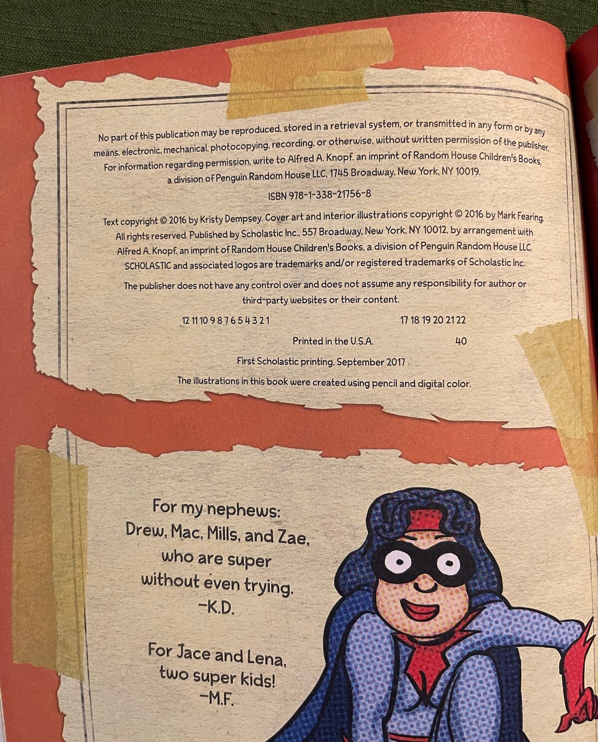 2017 – Superhero Instruction Manual – Dempsey, Kristy – Paperback