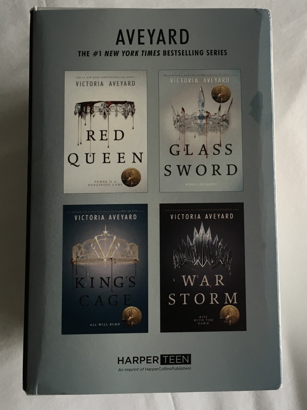 Red Queen 4Paperback Box Set: Red Queen Glass Sword King’s Cage War Strorm