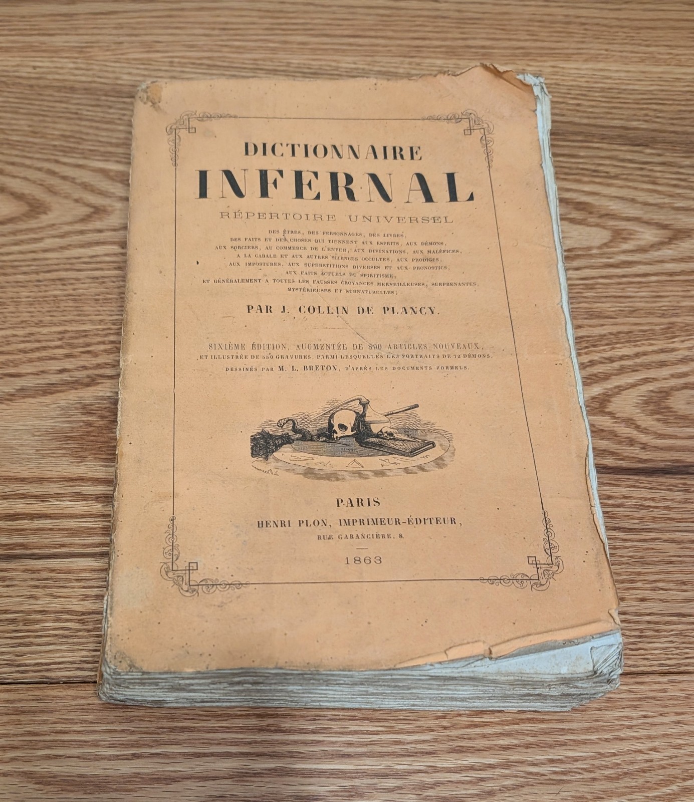 De Plancy Dictionnaire Infernal 1863 Original Illustrated Edition Occult Demons