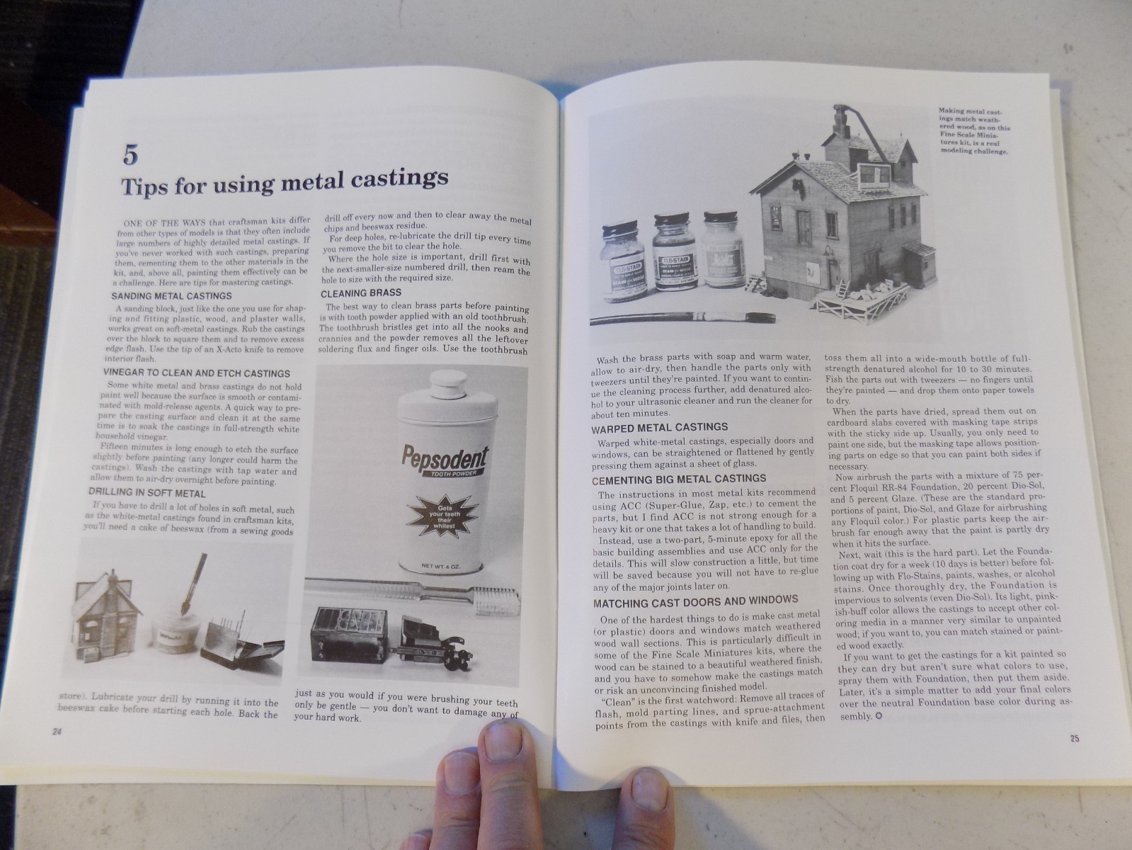 Model Railroader 222 Tips for Building Model RR Structures 1992 64 pgs (060635)