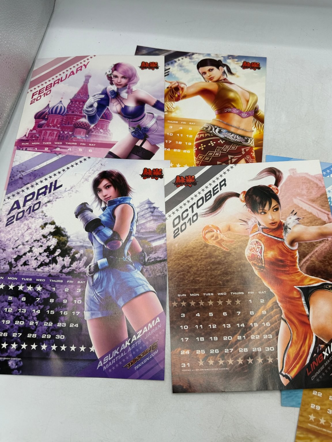 Tekken 6 Limited Edition Premium Gift Calendar 2009-2010 Bandai Namco