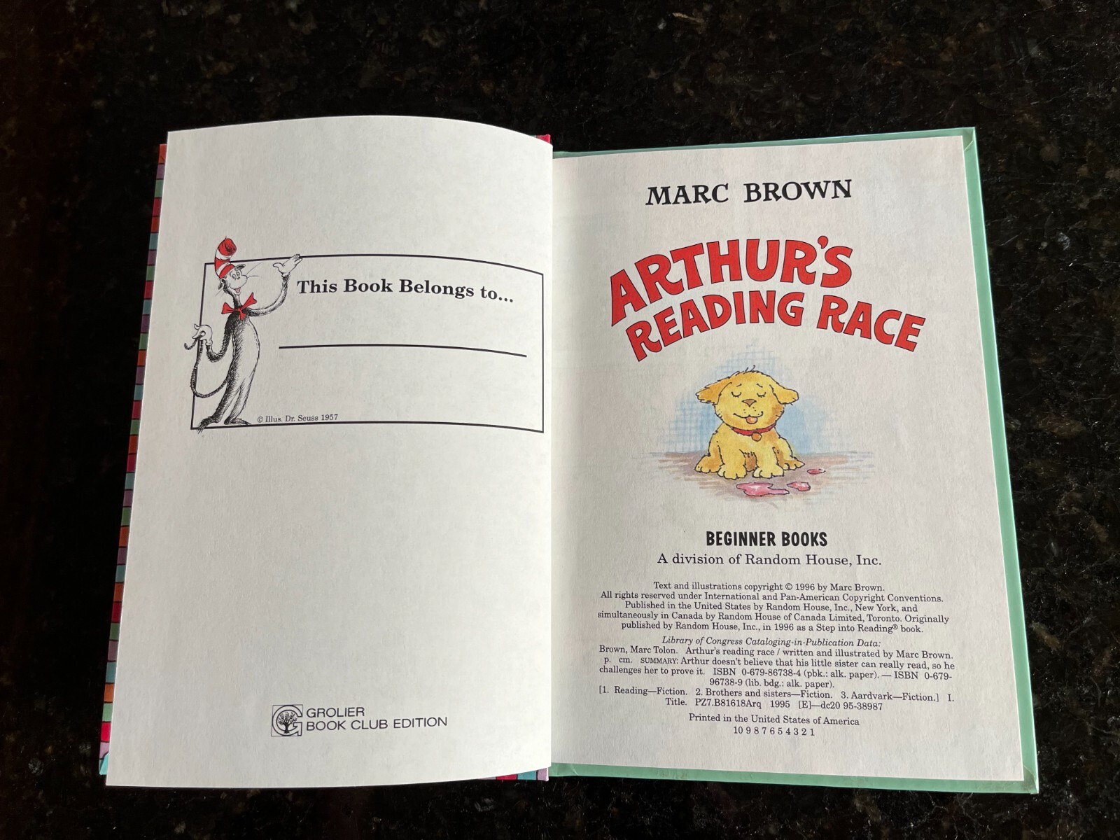 Arthur’s Reading Race Dr. Seuss Beginner Book Hardcover 6.25″ x 8.75″ #2