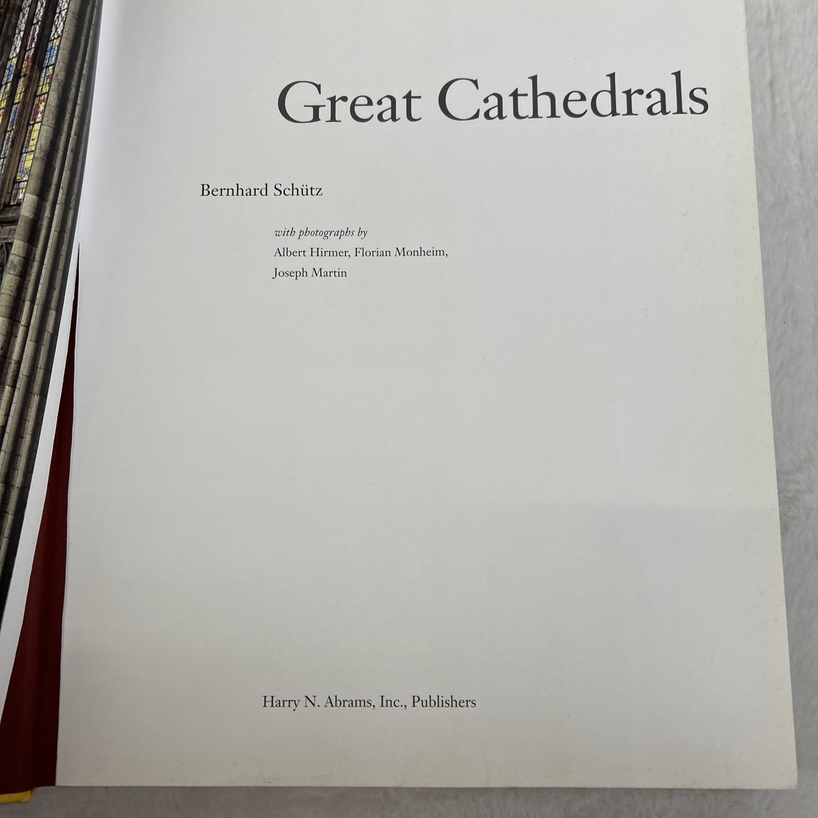 Great Cathedrals by Bernhard Schutz – VG Large Hardcover