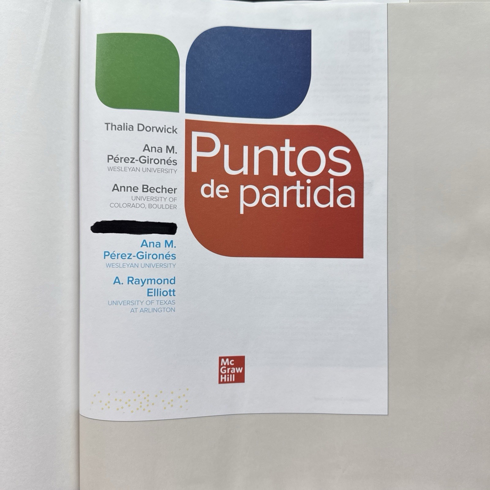 Puntos De Partida 11th Edition Hardcover Textbook by Dorwick , Becher