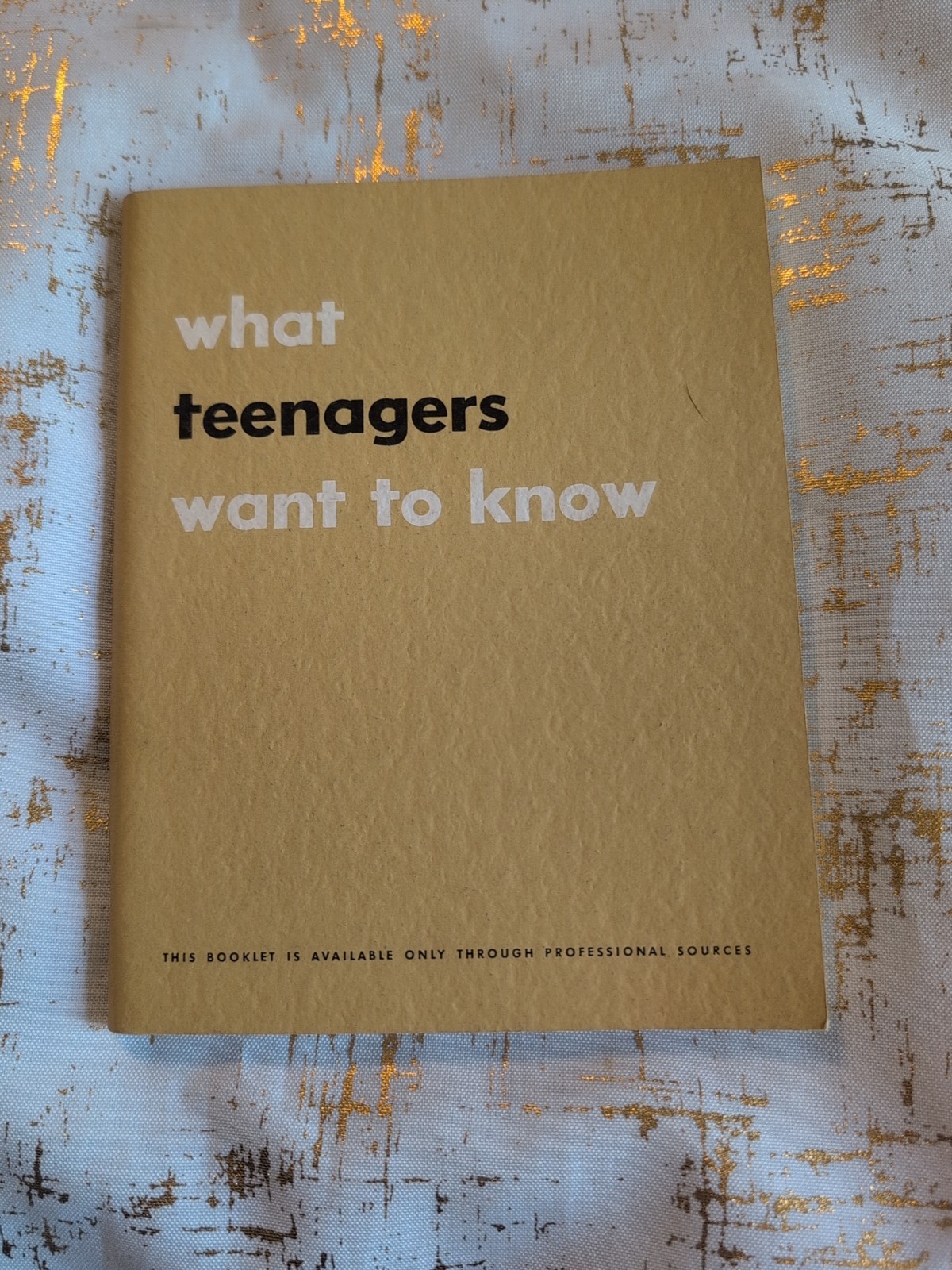 1962 What Teenagers Want To Know Doctor Guide Booklet Sex Ed RARE