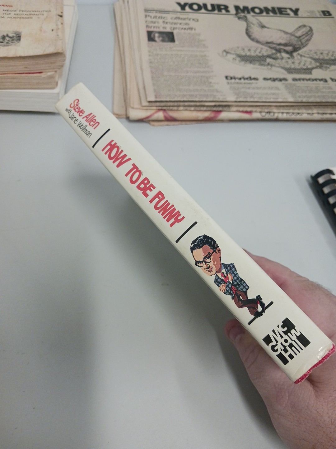 How to Be Funny: Discovering the Comic in You – Steve Allen HC DJ 1987 1st Ed