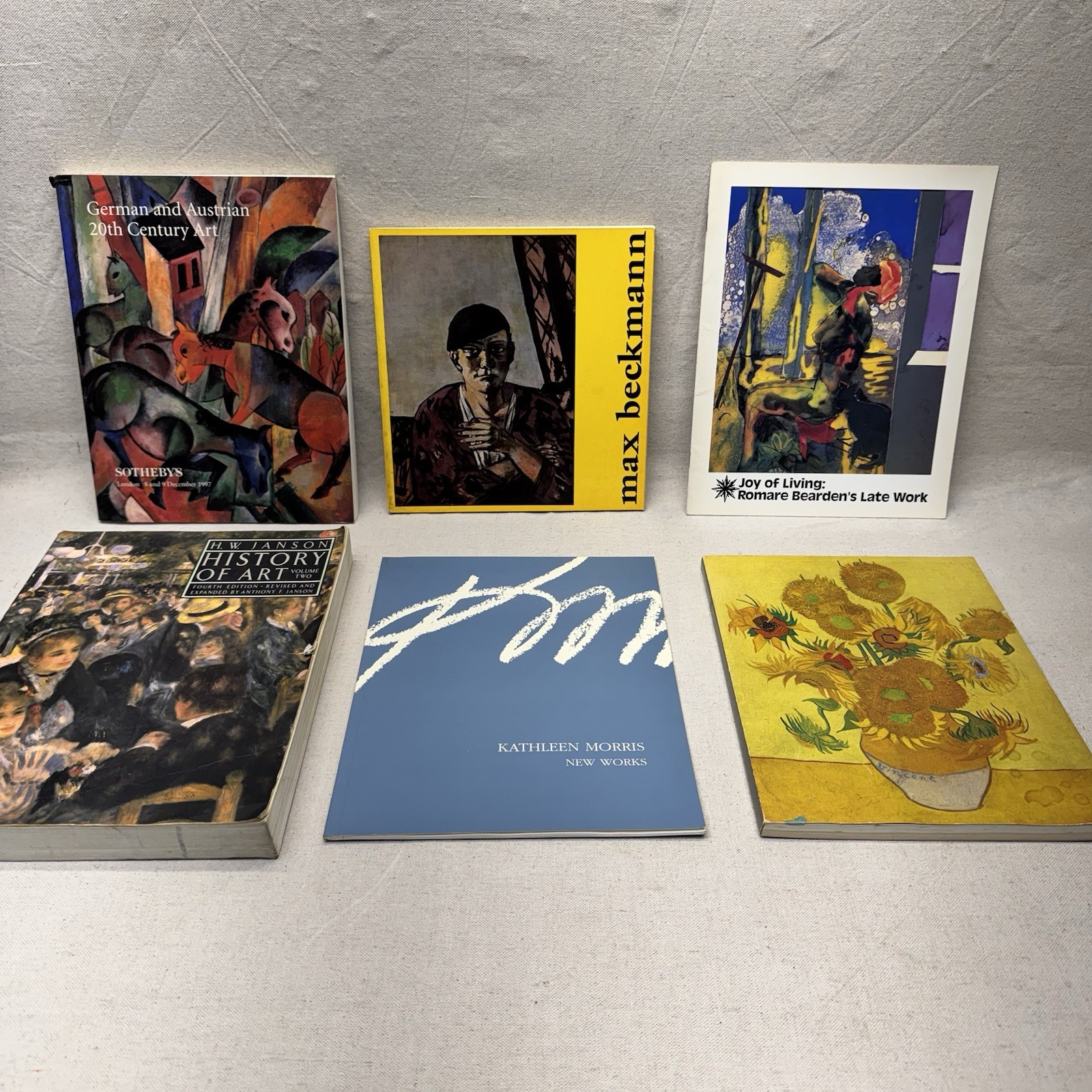 Lot Of 6 Vintage Art Books Catalog Max Beckmann Van Gogh Sotheby’s Janson MoMA