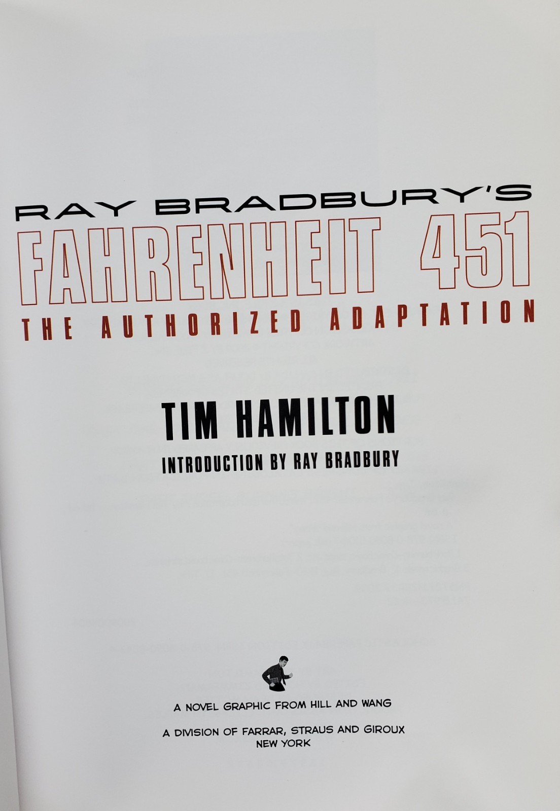 Ray Bradbury Fahrenheit 451 Authorized Adaptation Tim Hamilton Graphic Novel EUC