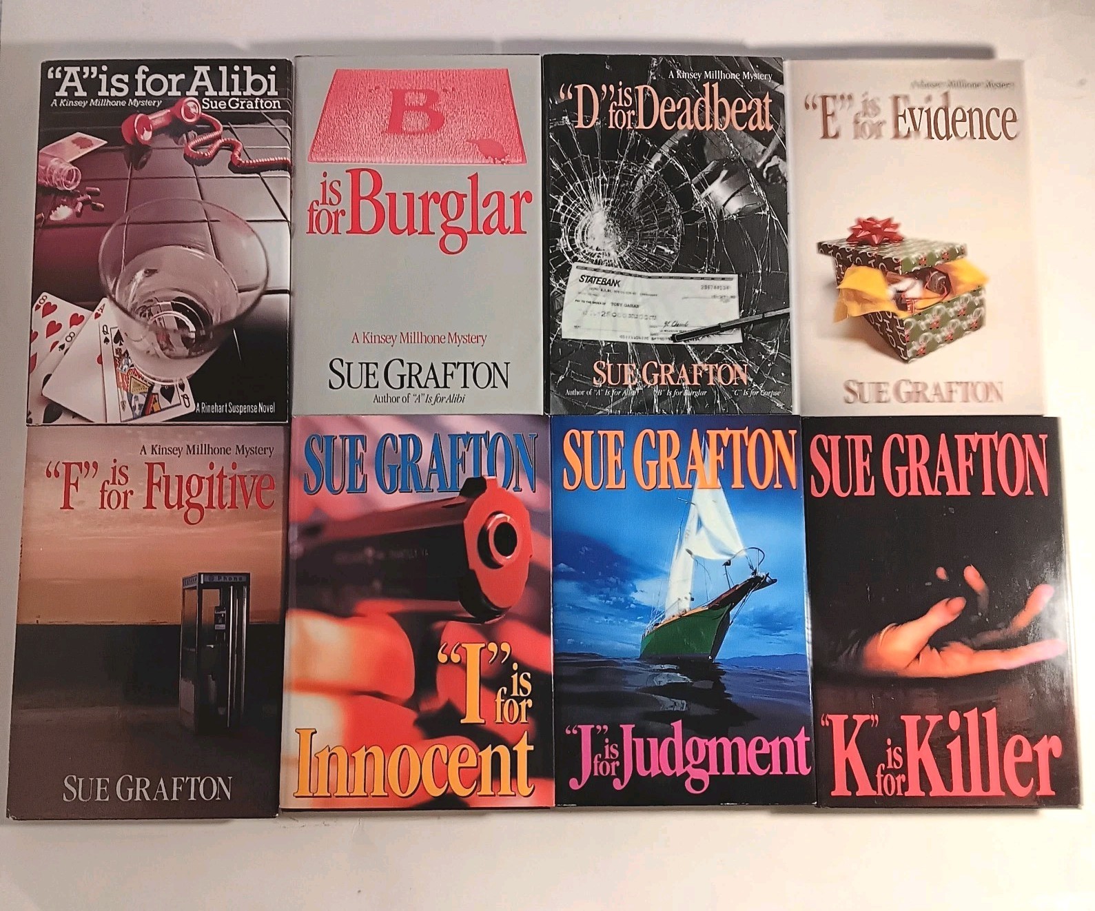 Lot of 16 SUE GRAFTON Alphabet Series Hardcover Books w/ Dust Jackets See Desc..