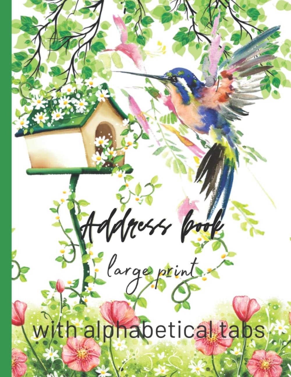 Address Book With Alphabetical Tabs Large Print – Large Telephone Address Boo…