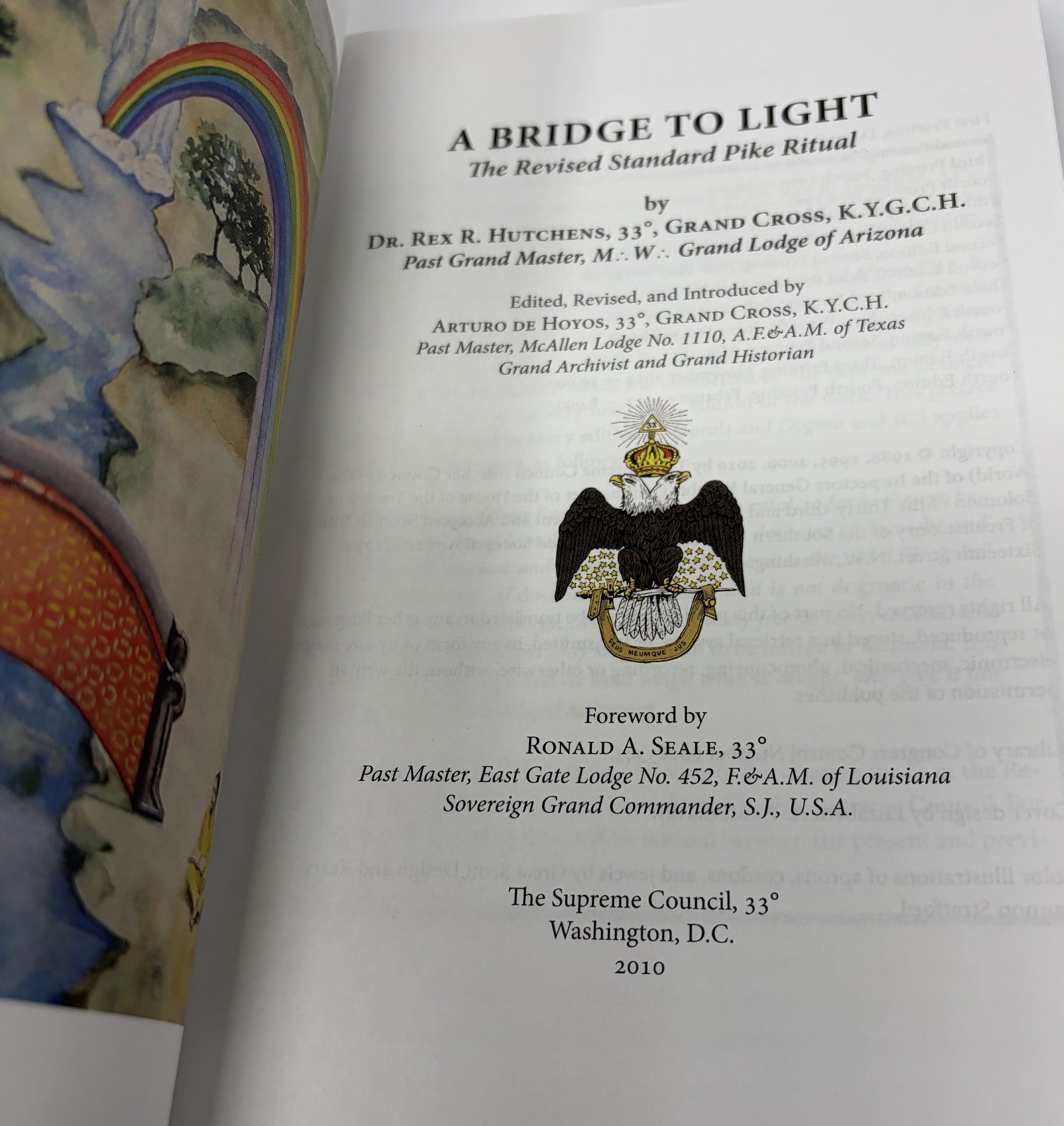 A Bridge to Light : Study in Masonic Ritual & Philosophy by Rex R. Hutchens Book