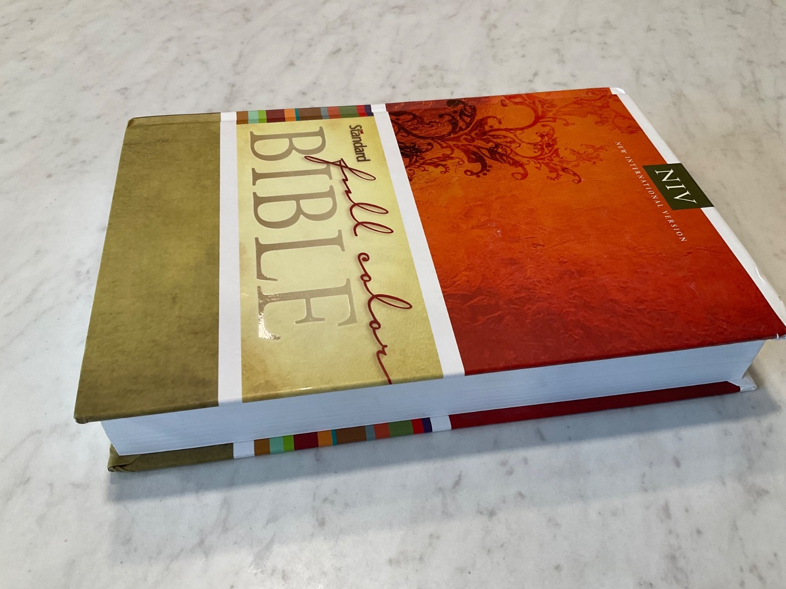 NIV Full Color Rainbow Bible 2007 Hardcover Text 1984