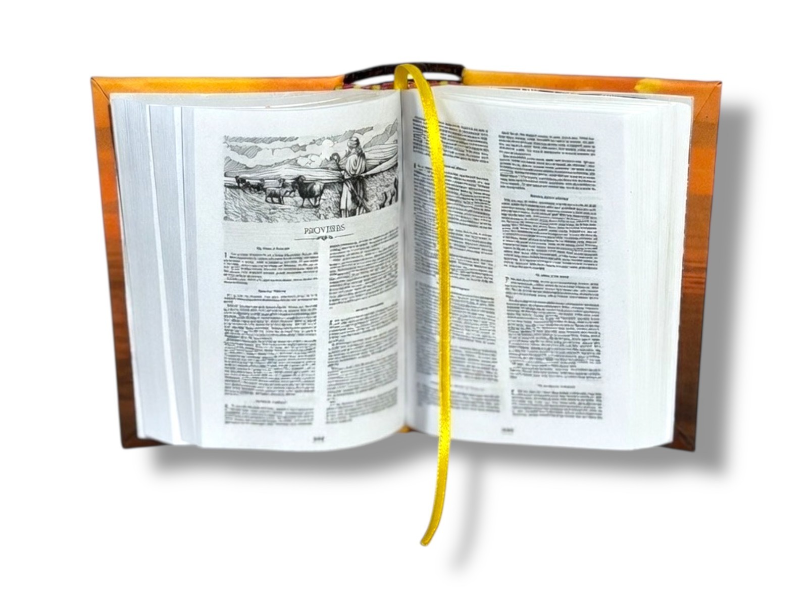 Magnificent Holy Bible full version King James mini Book KJV w/ golden stand new