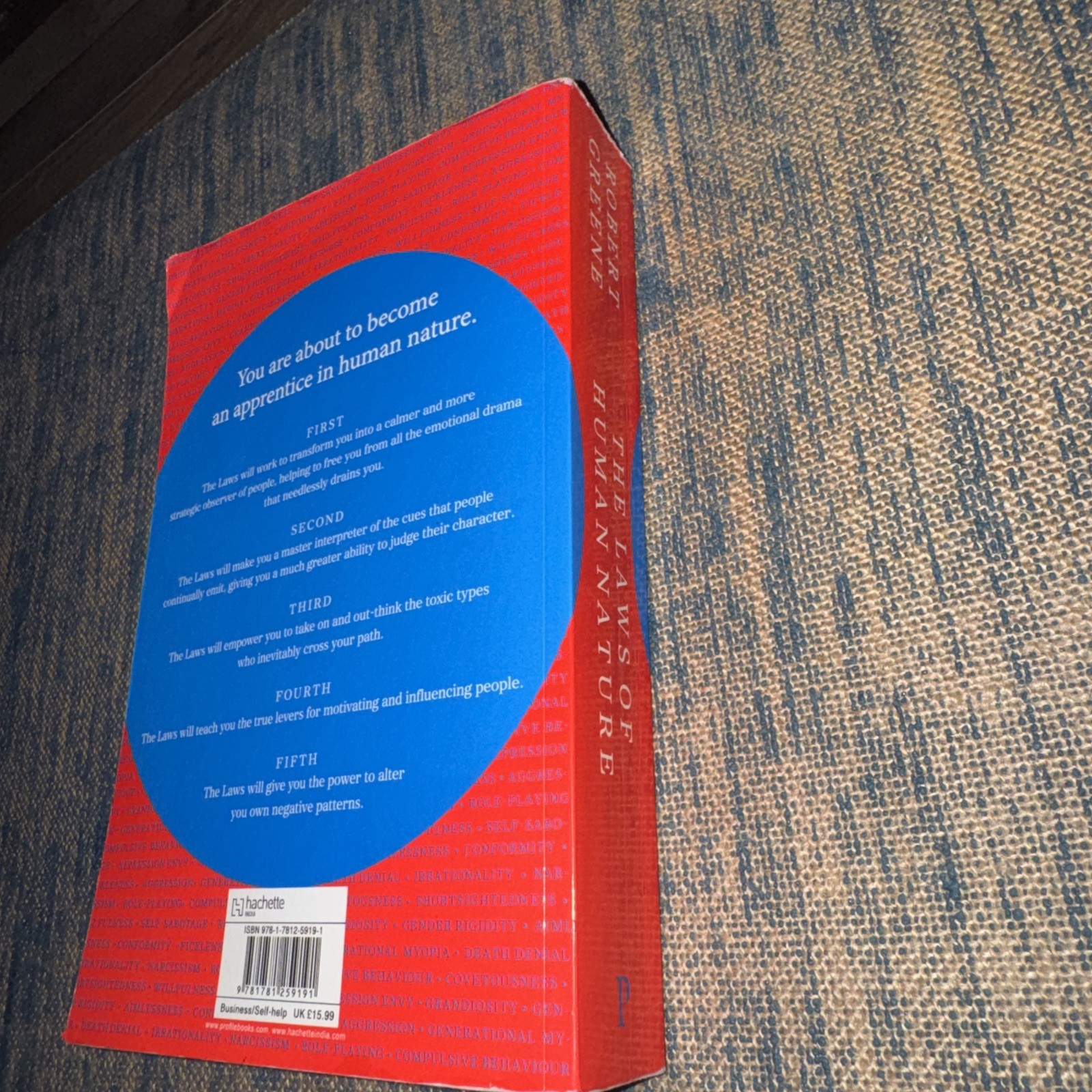 The Laws of Human Nature – Paperback By Greene, Robert