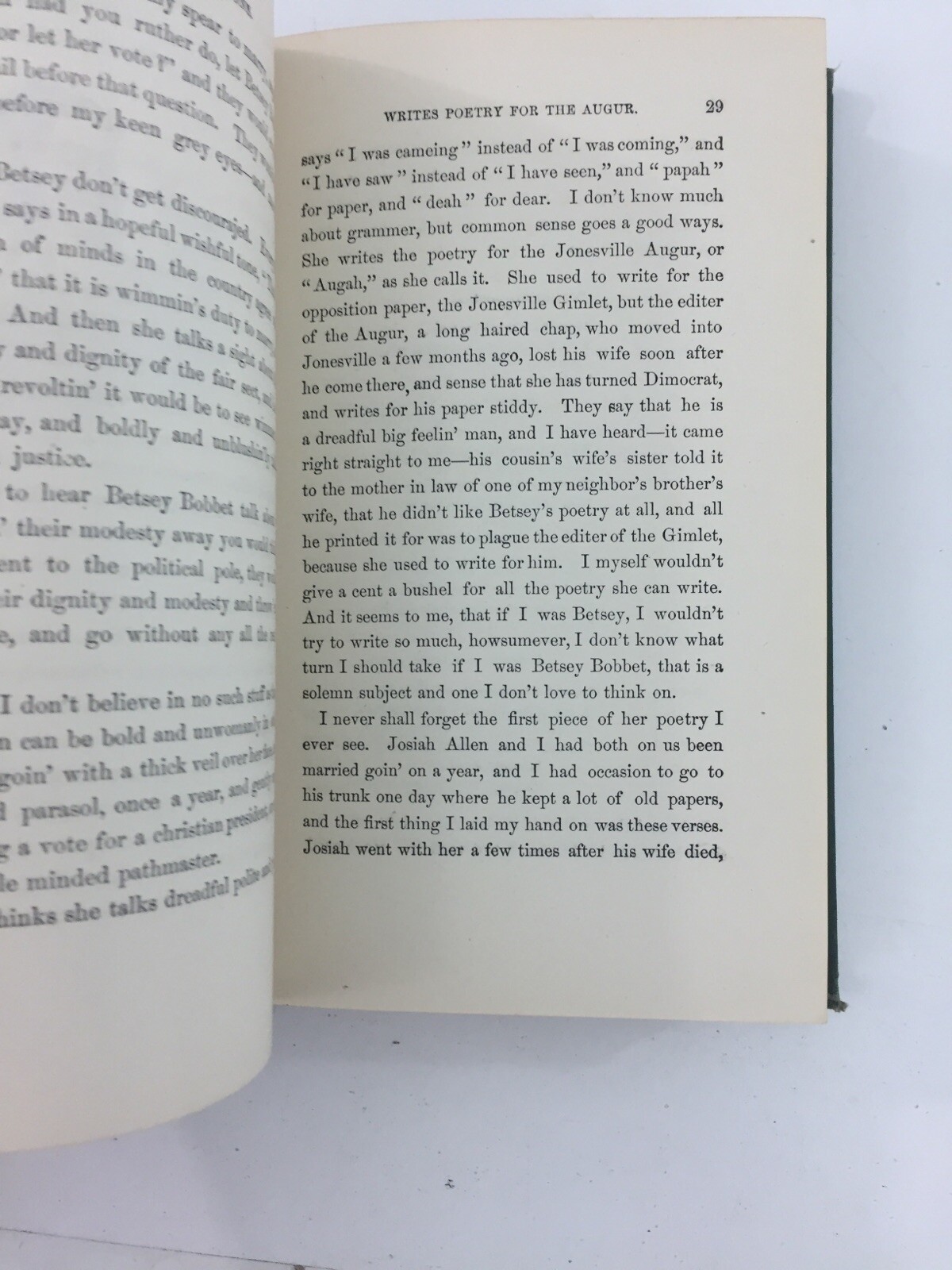 My Opinions And Betsey Bobbet’s – Josiah Allens’ Wife (Hardcover, 1887)