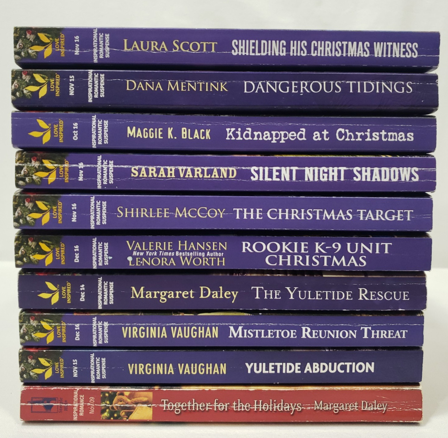 Love Inspired Suspense Christmas Lot of 10 Books Christian Inspirational Romance