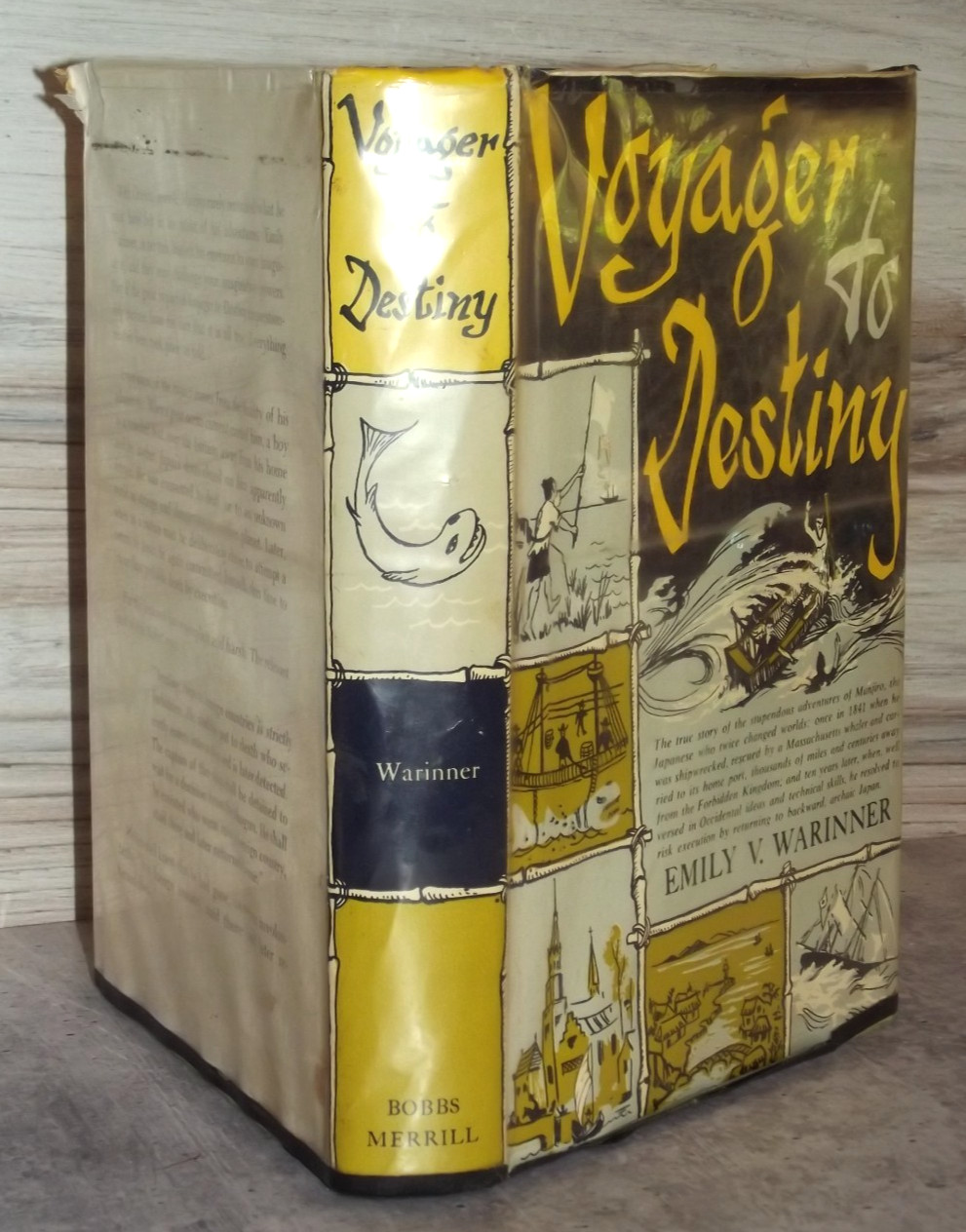 EMILY WARINNER Voyager to Destiny HB Bobbs Merrill 1956 Ex Lib B51