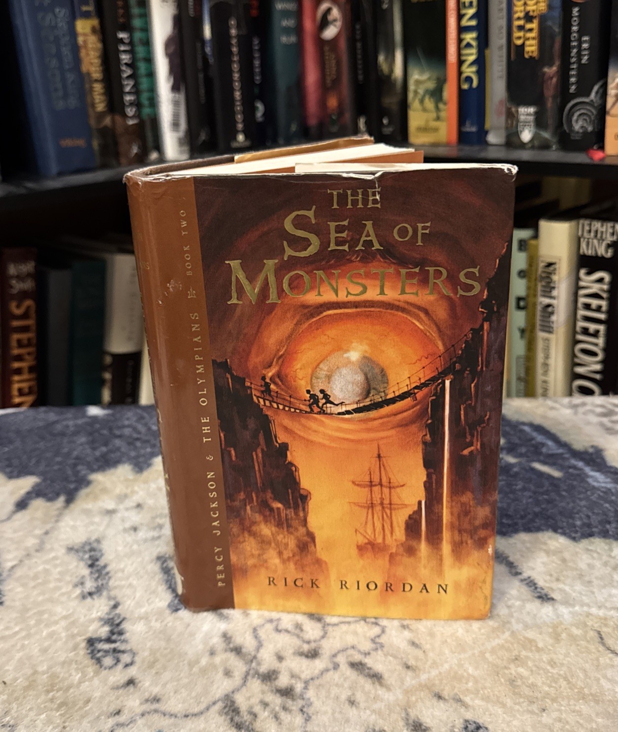 The Sea Of Monsters – Rick Riordan (2006 Hardcover) First Edition/Print, ROUGH