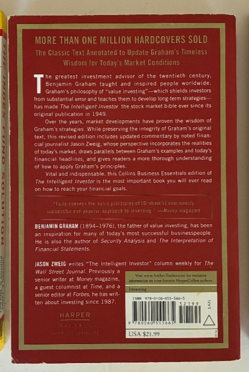 Intelligent Investor by Benjamin Graham Investing Classic Paperback LIKE NEW
