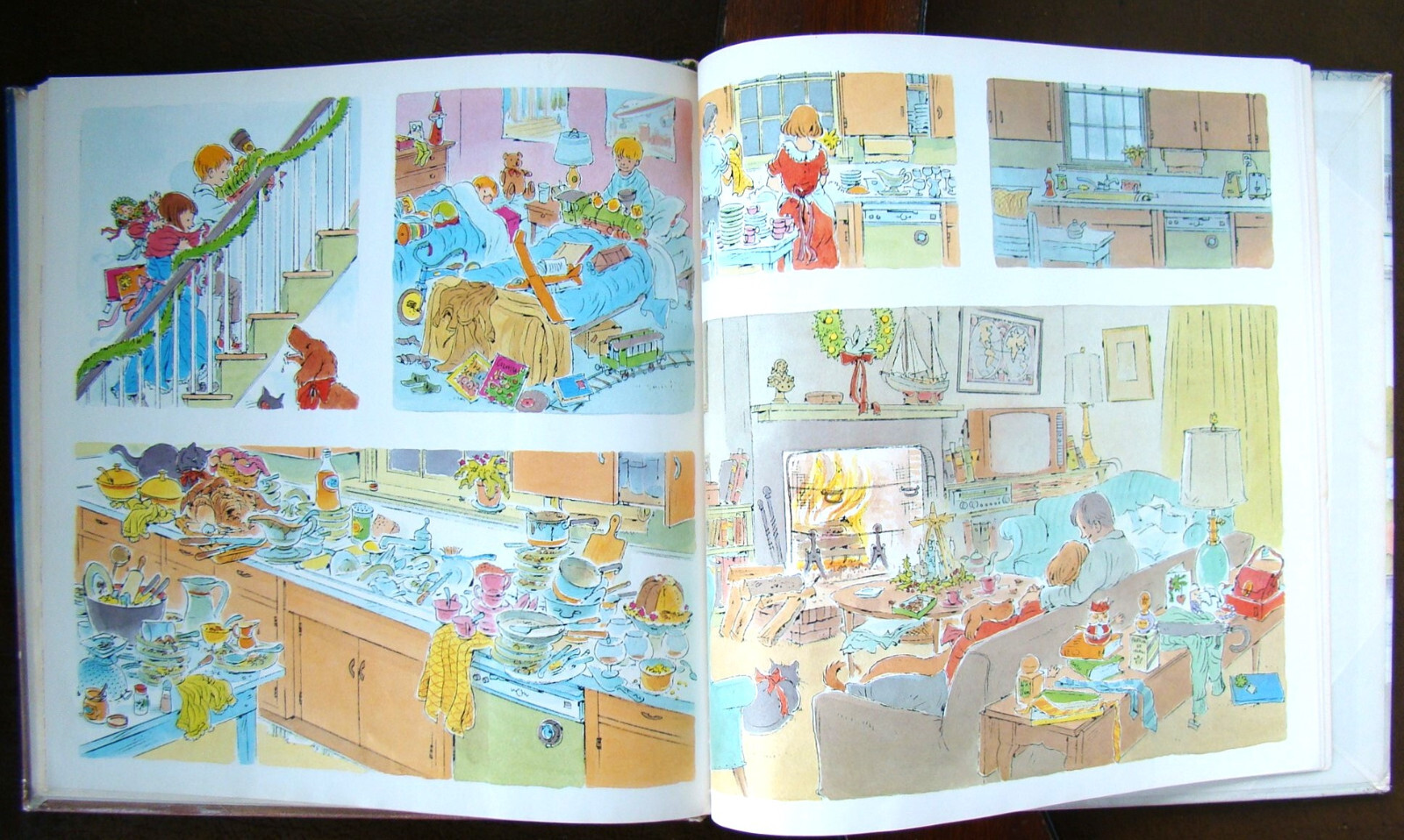 Peter Spier ~6 HC Bks~ Christmas Circus Gobble Jonah Rain Cow Canal Illust ☂🎪🎄