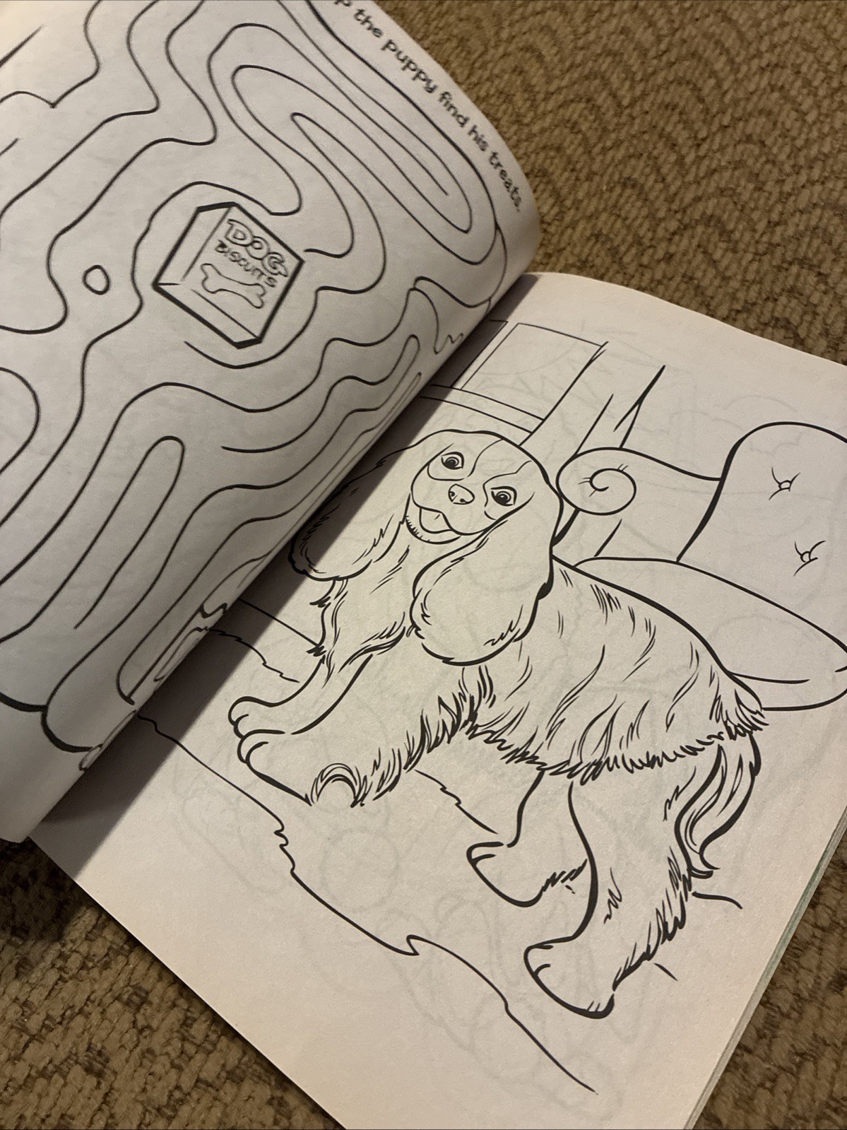 Bendon Playful Puppies Giant Coloring Activity Book Tear Share 150+ Pages New