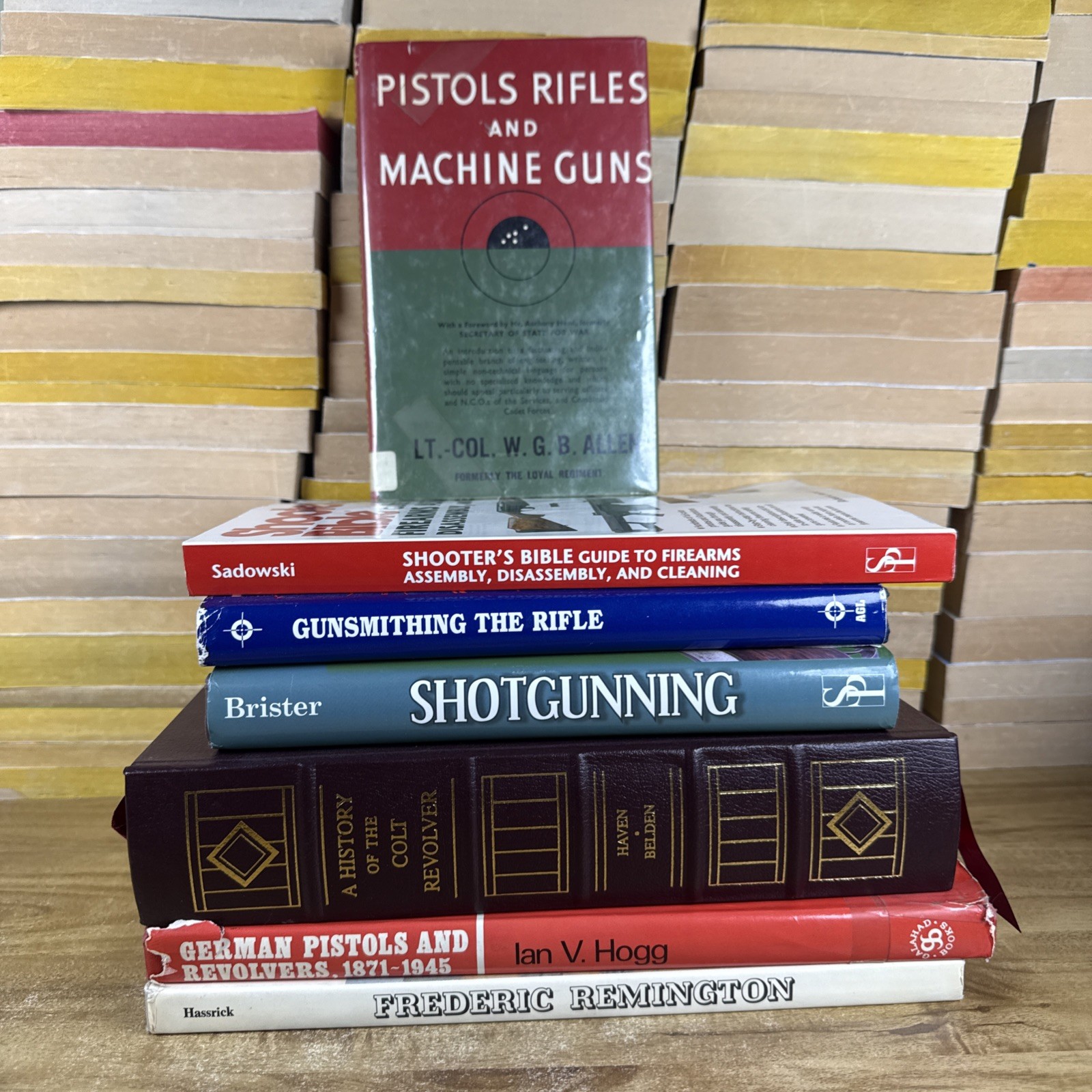 Lot of 7 Books Pistols Rifles Machine Guns Shotgunning Revolvers Gunsmithing